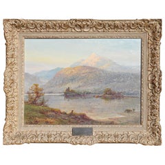 Used Alfred De Breanski Jr. “Invergary Castle Loch Oich” Oil Painting