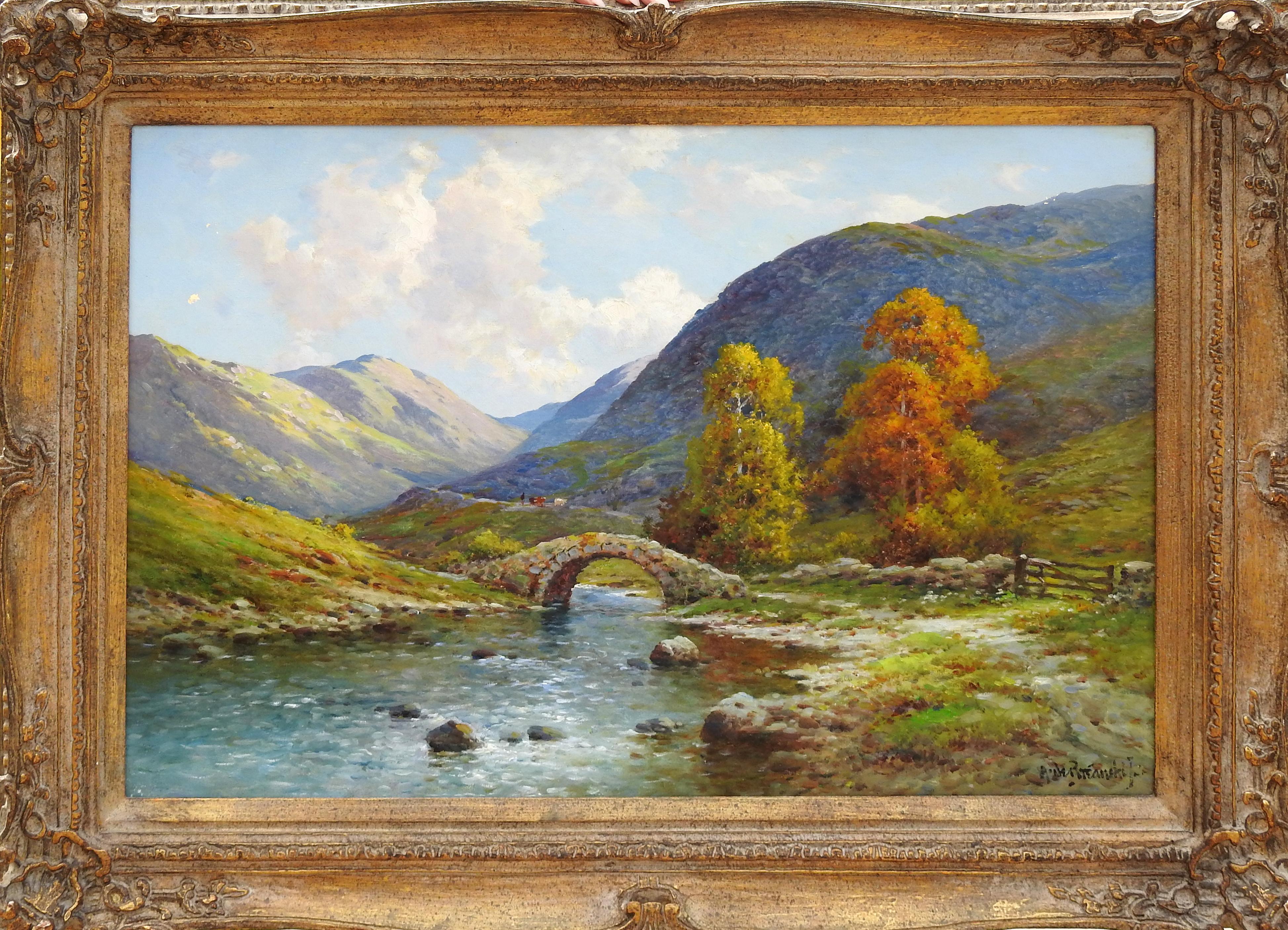 Alfred de Breanski Jnr. Landscape Painting - "At Warradale Head, Cumberland", Alfred De Breanksi Jr., Impressionist Landscape