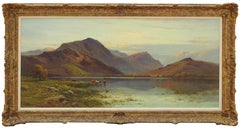 Antique "Autumn Evening, Ullswater", Alfred De Breanksi Jr., Impressionist Landscape