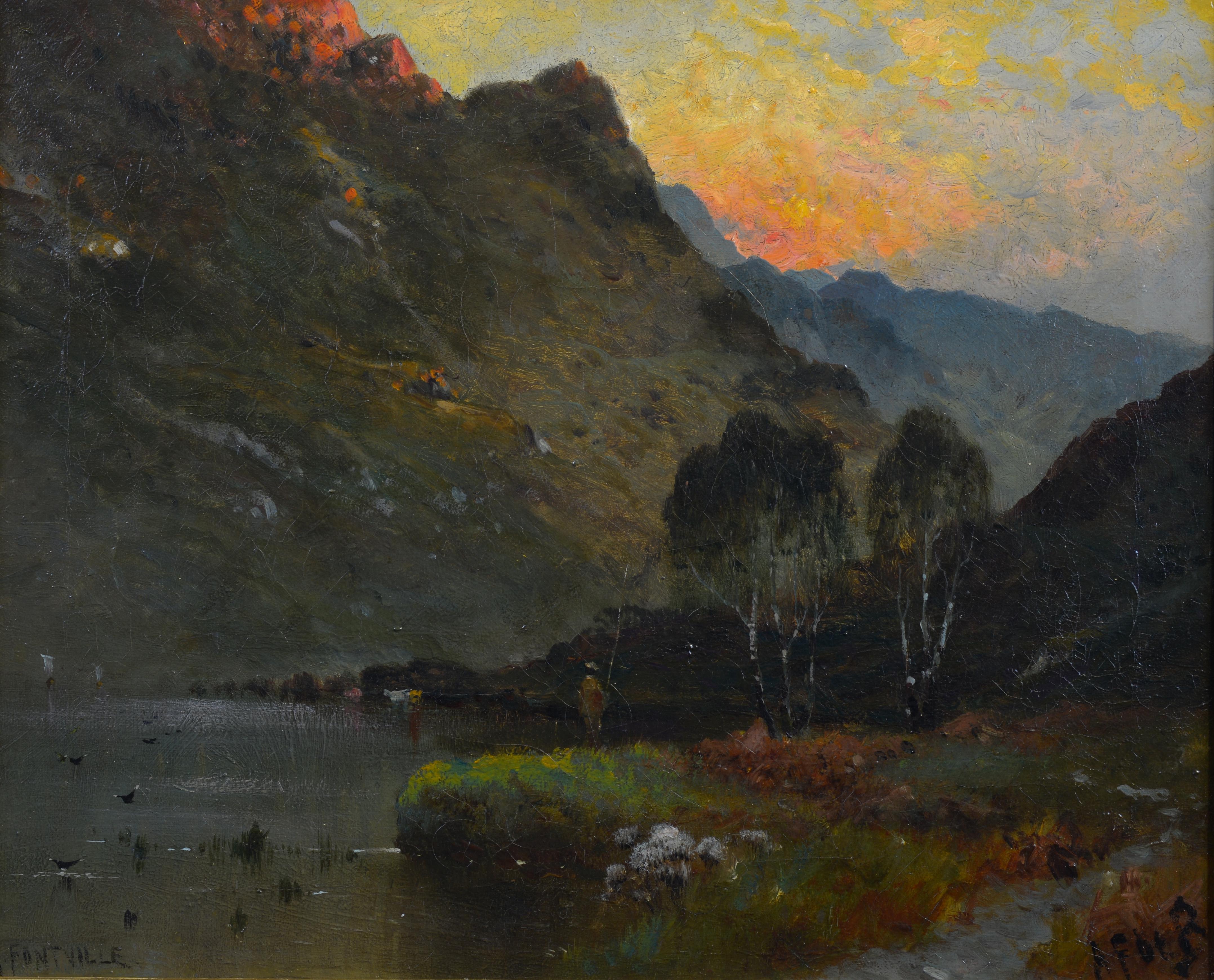 Alfred de Breanski Jnr. Landscape Painting - "The Ogwen valley"