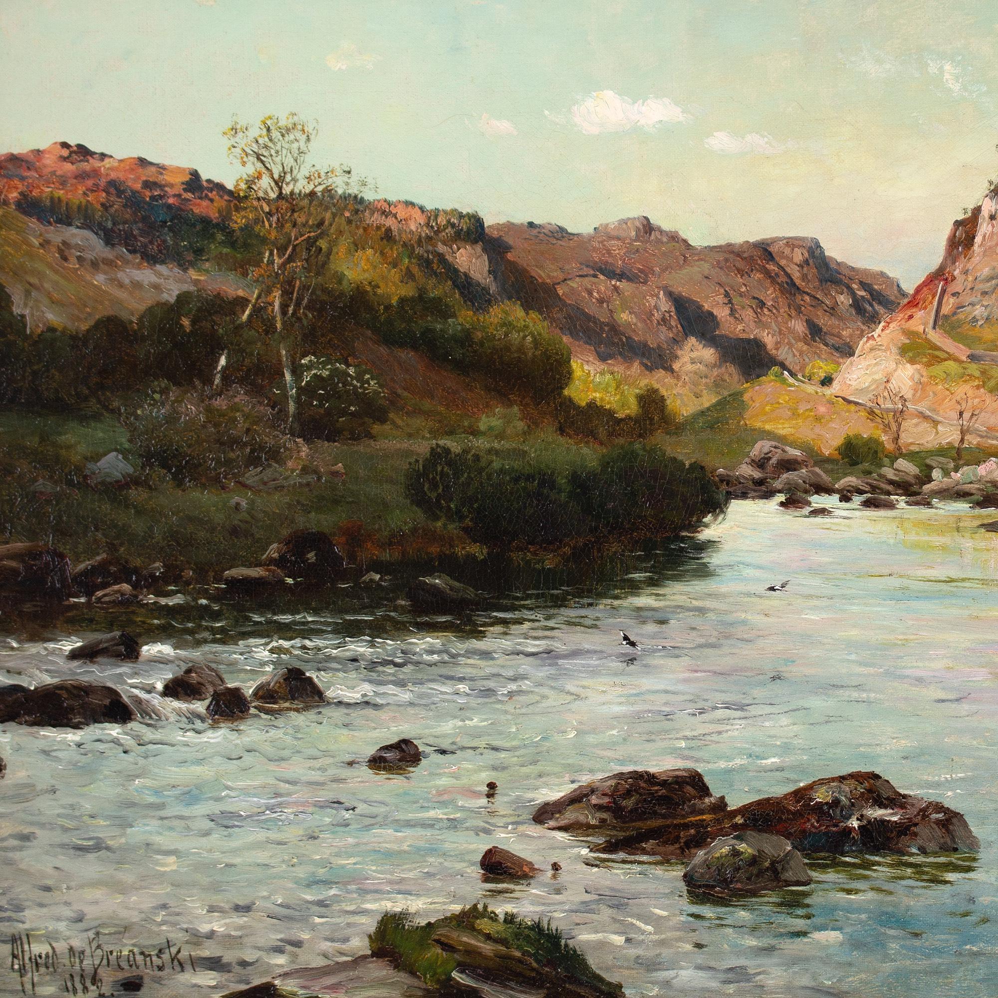 Alfred De Breanski RBA, The Valley Of The Lledr - Evening 1