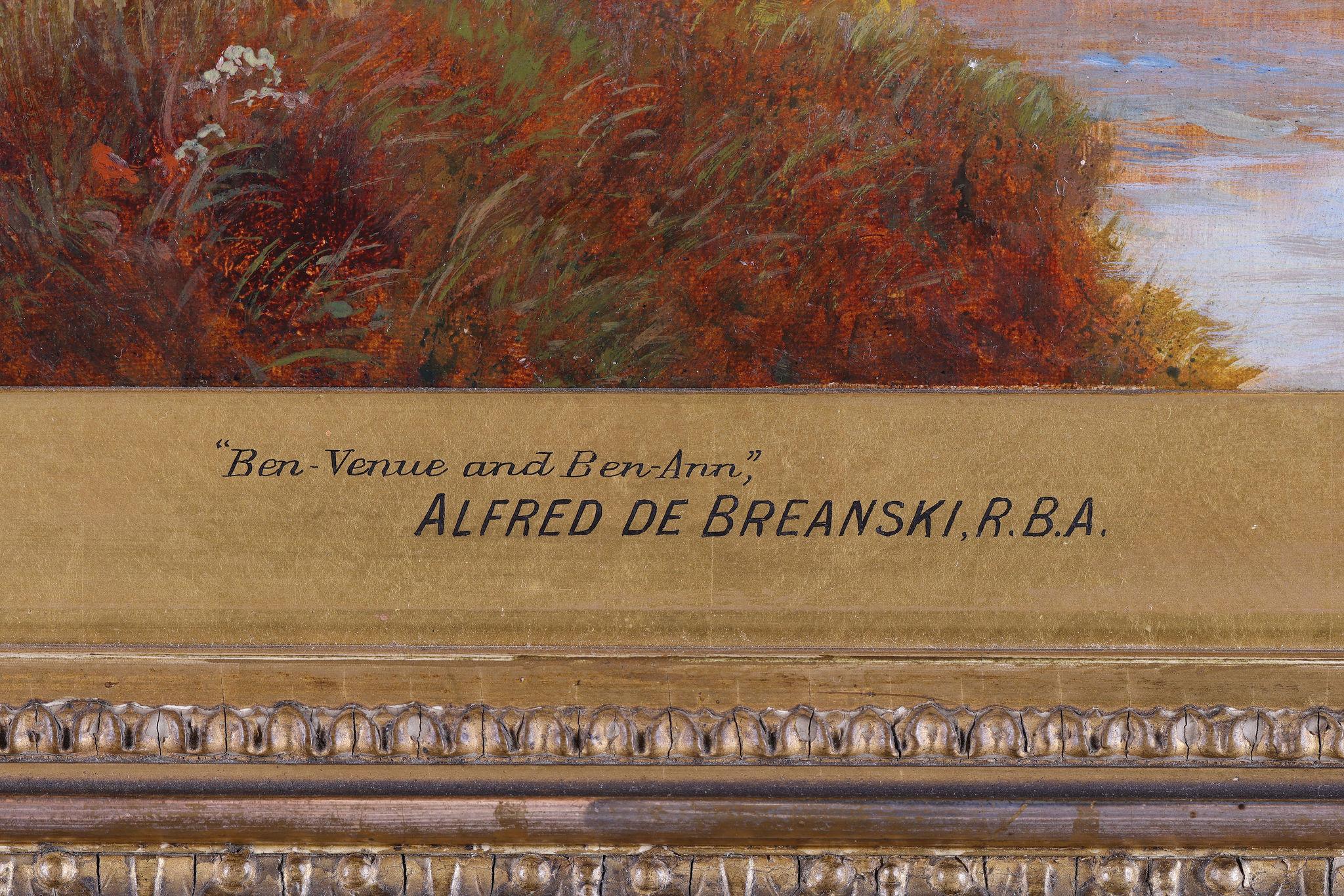 Ben-Venue and Ben-A'an - Victorian Painting by Alfred de Breanski Sr.