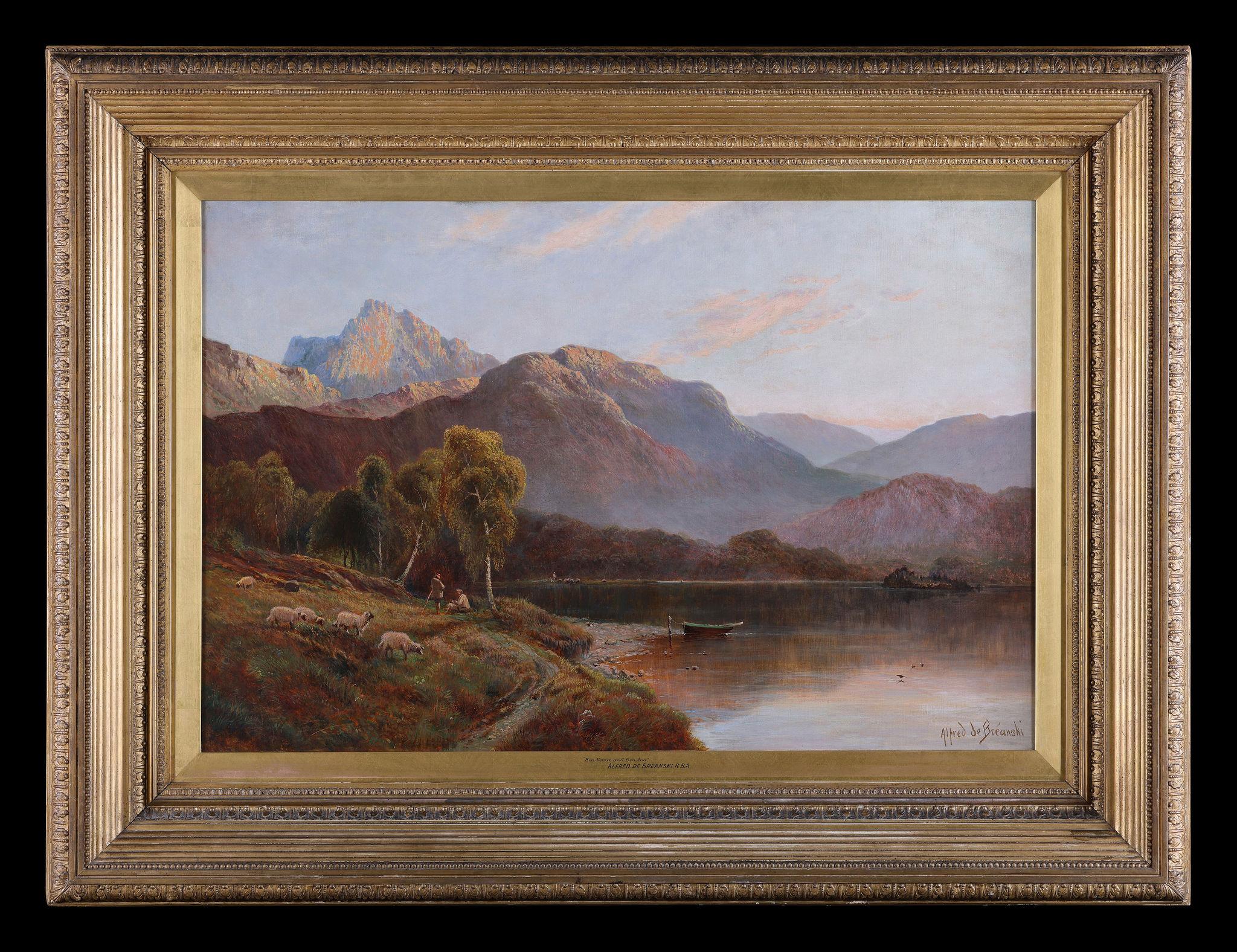 Alfred de Breanski Sr. Landscape Painting - Ben-Venue and Ben-A'an