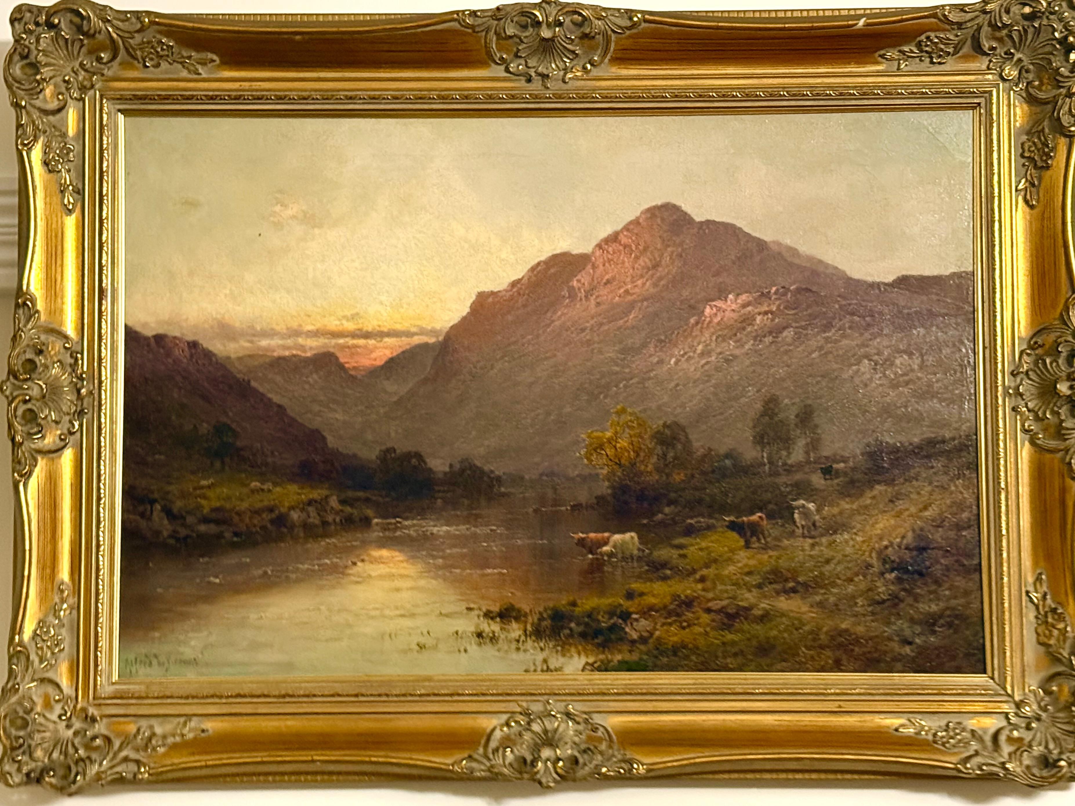 Landscape Painting de Alfred de Breanski Sr. - Dunkeld, Perth