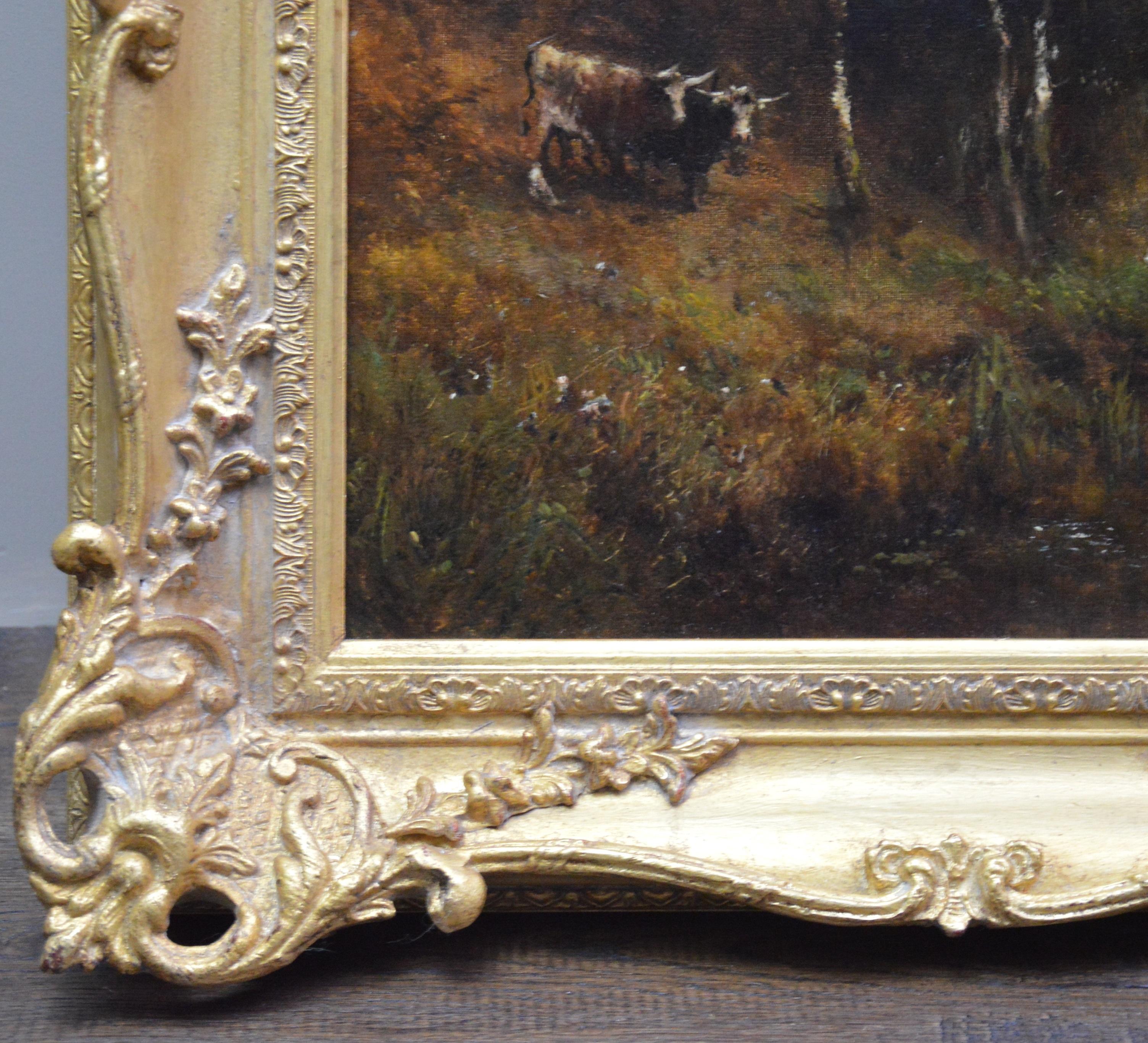 Falcon Craig, Derwentshire - Large 19th Century Landscape Oil Painting 5