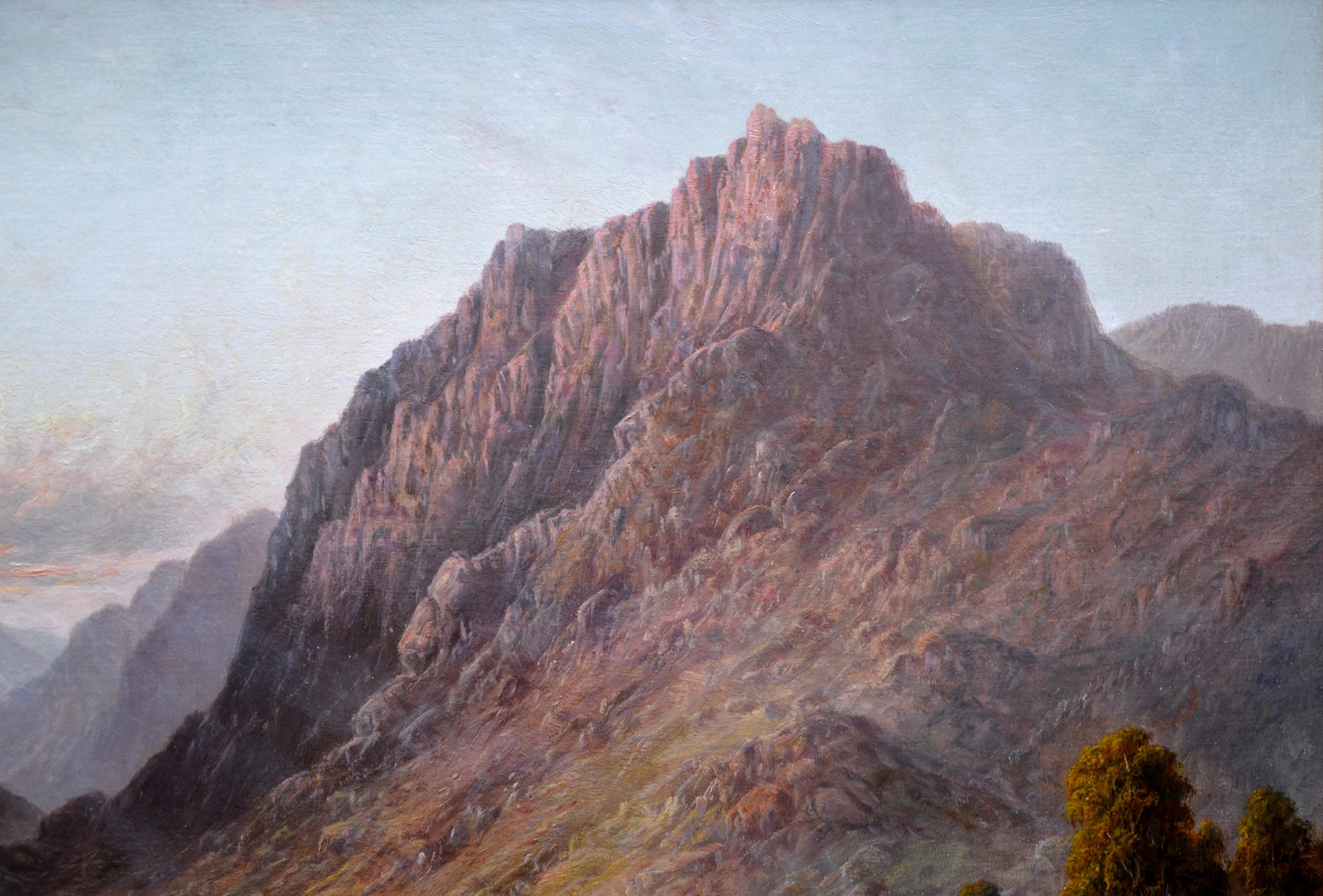 Loch Lomond - Very Large 19th Century Scottish Highlands Landscape Oil Painting  2