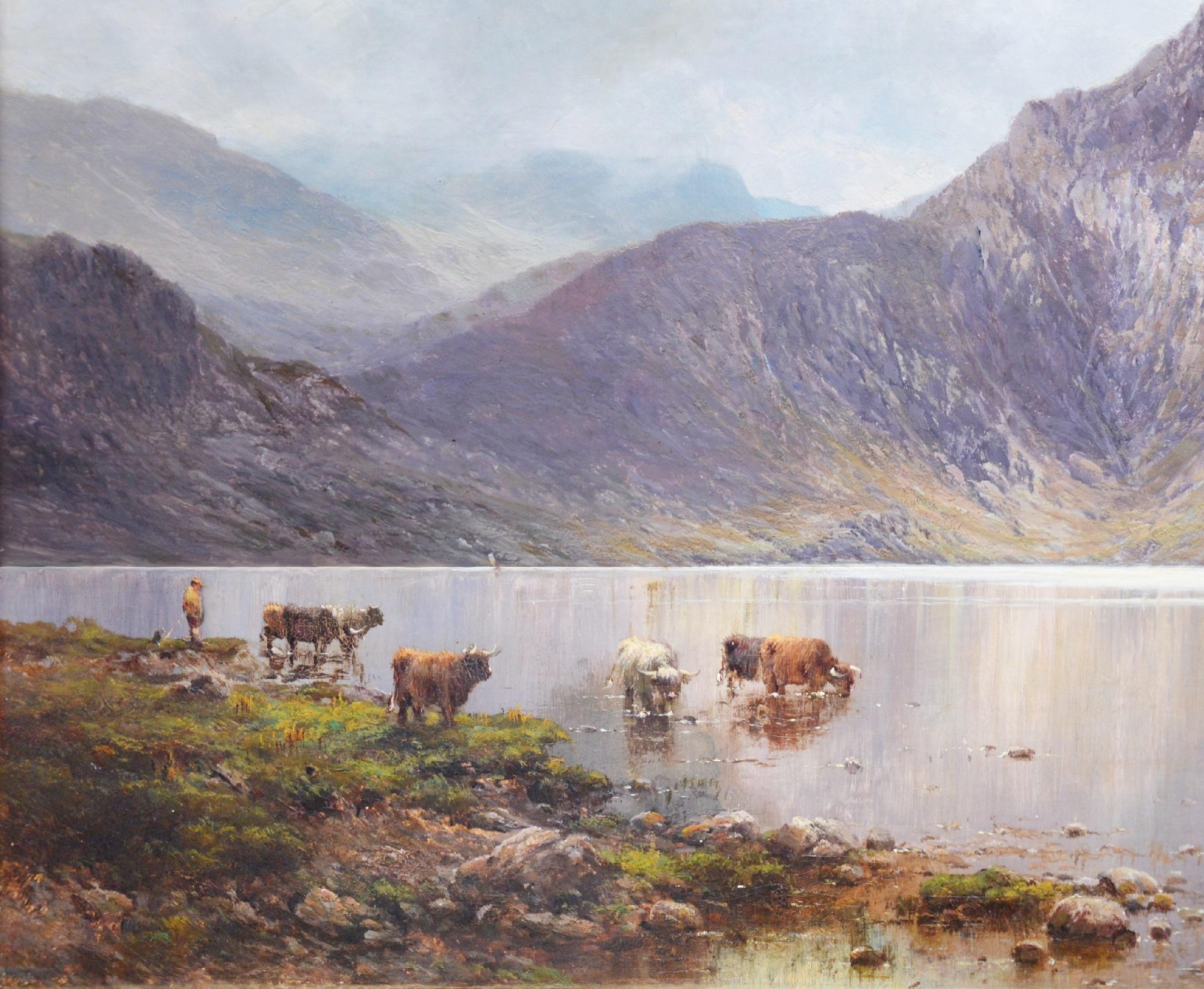 Lochnagar - 19th Century Landscape Oil Painting of the Scottish Highlands  1
