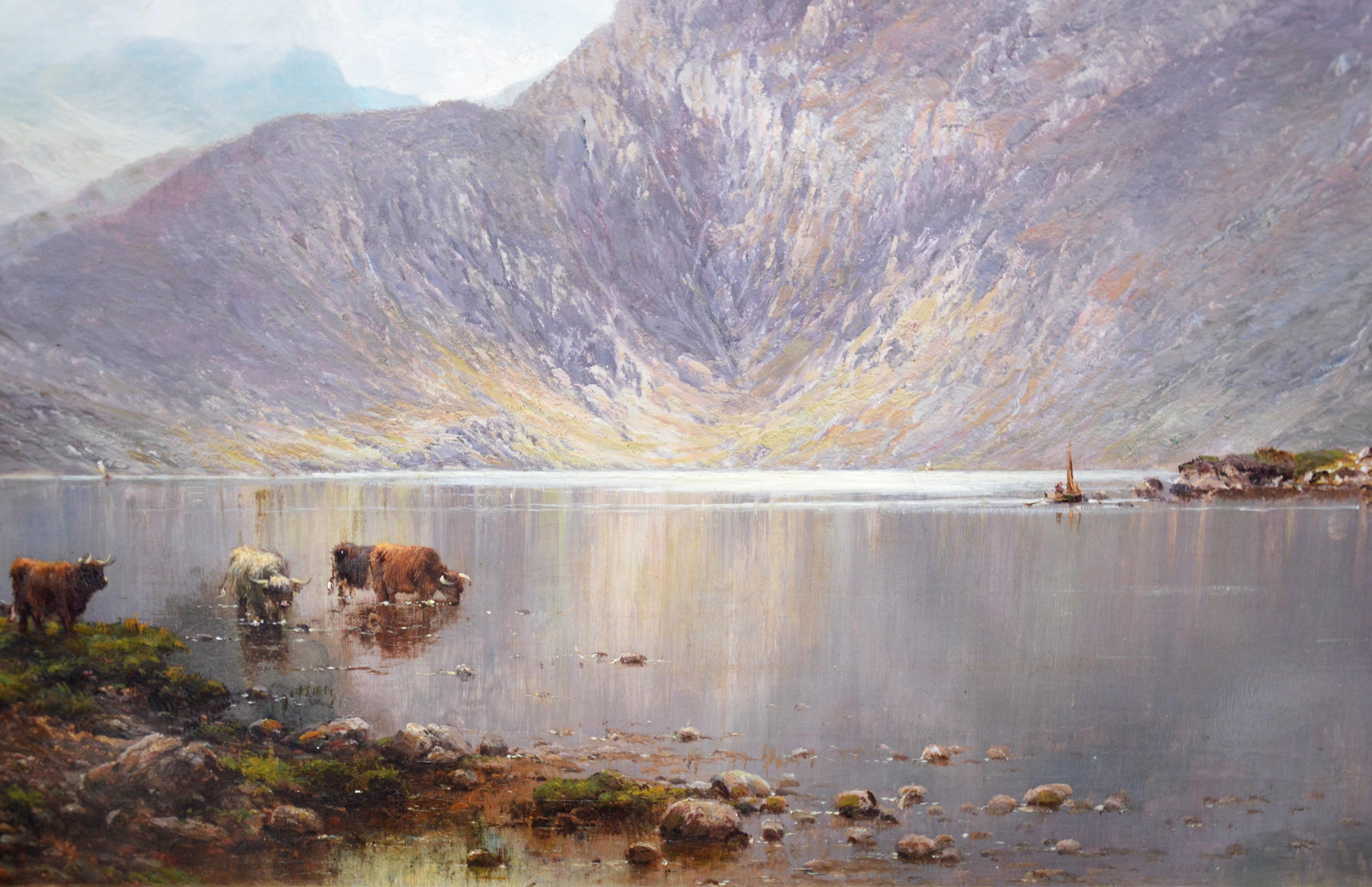 Lochnagar - 19th Century Landscape Oil Painting of the Scottish Highlands  4