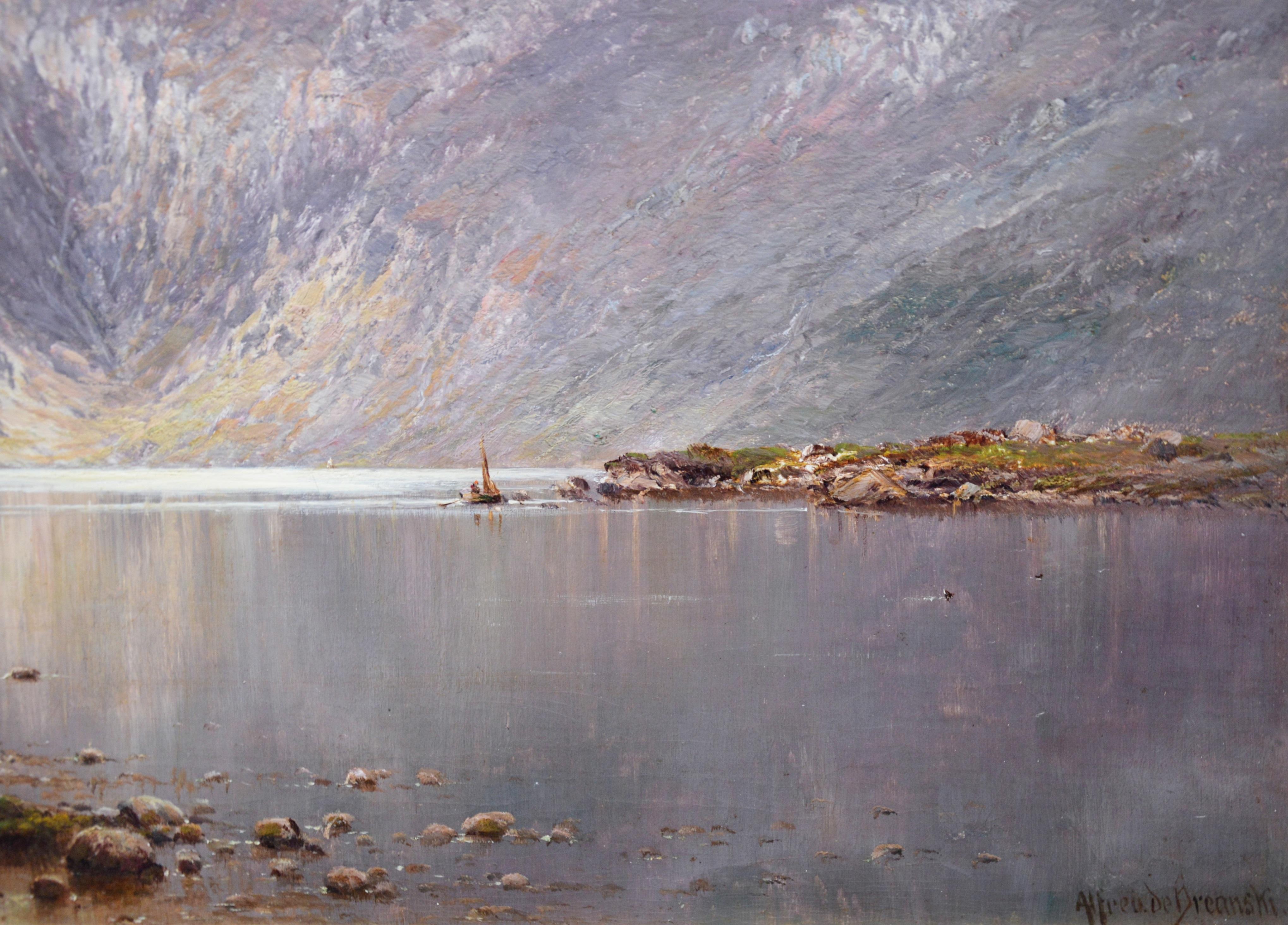 Lochnagar - 19th Century Landscape Oil Painting of the Scottish Highlands  5