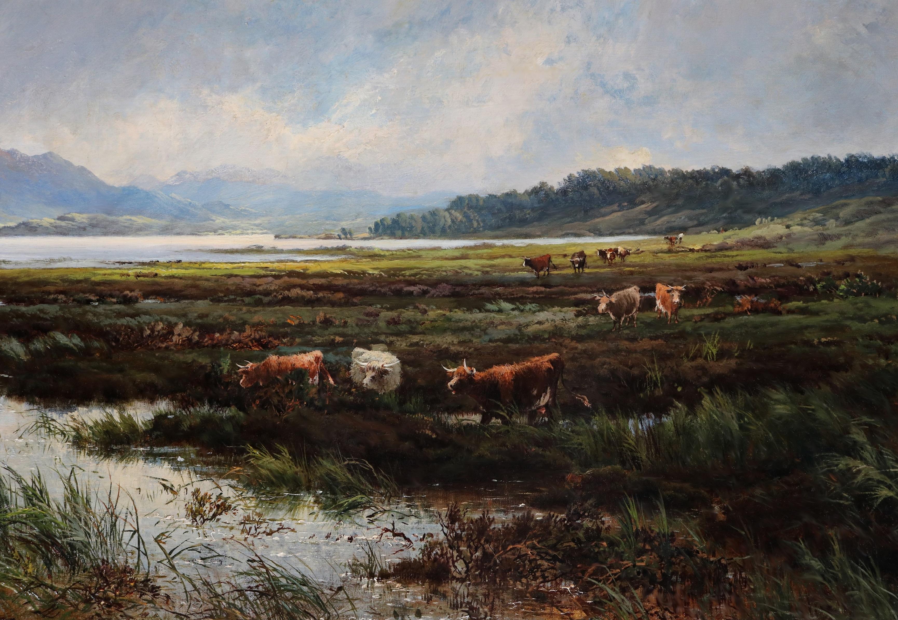 Morecambe Bay - Großes Ölgemälde aus dem 19. Jahrhundert Royal Academy Exhibition 1877 im Angebot 3