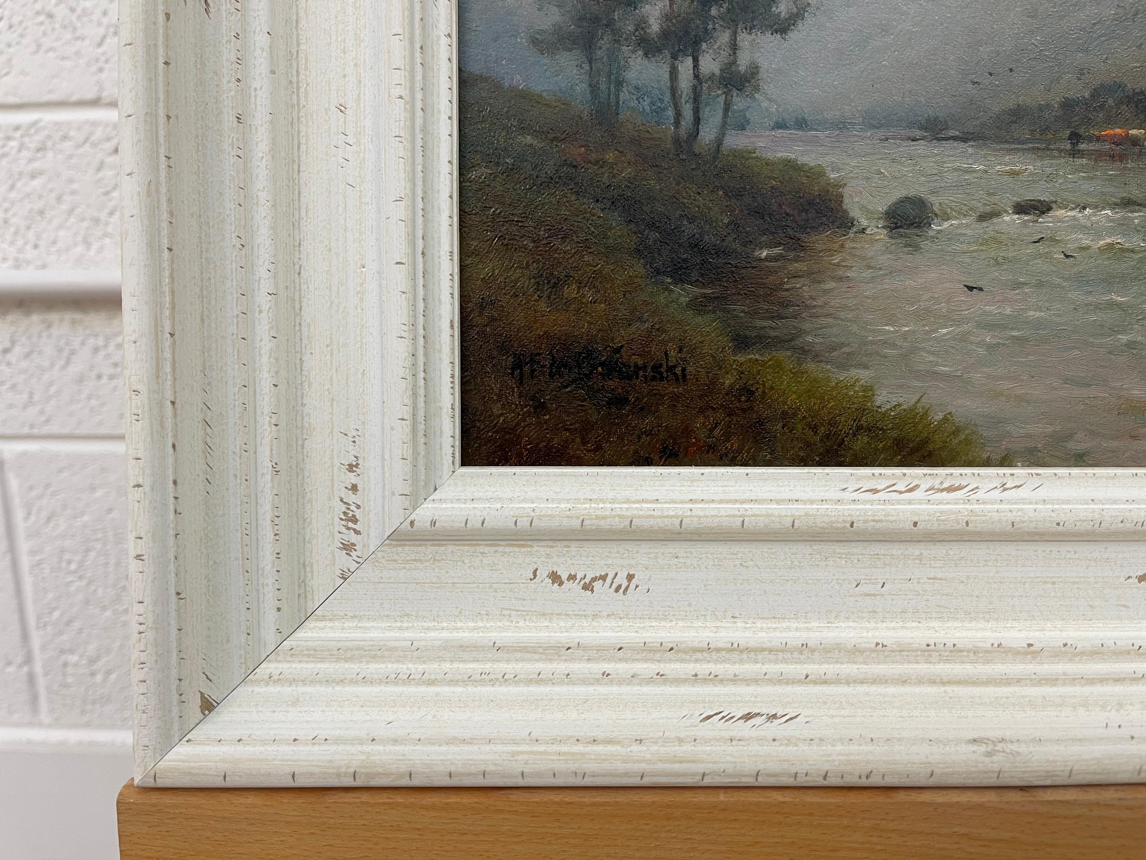 Mountain Landscape Painting of Scottish Highlands by 19th Century British Artist 8