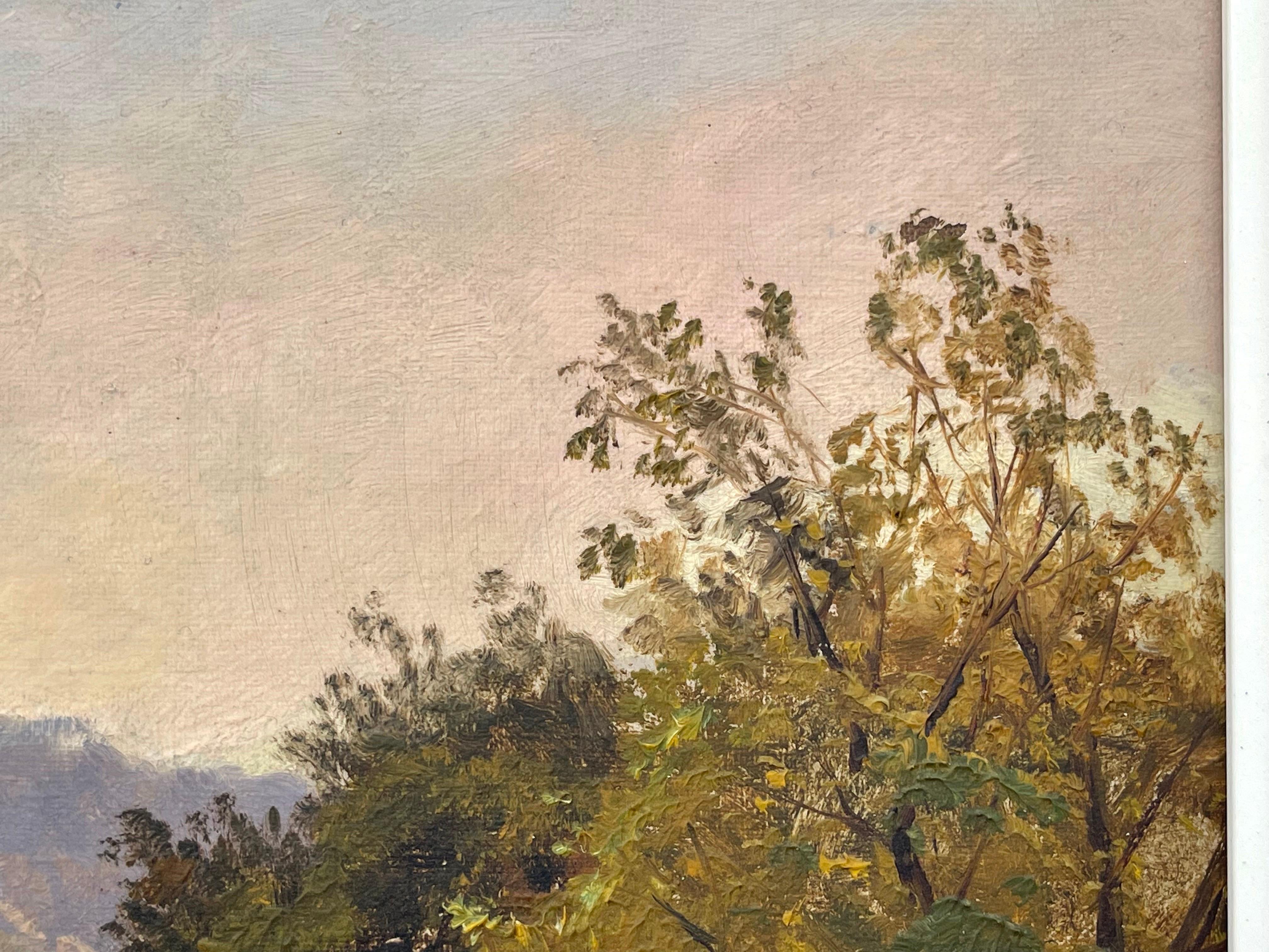 Paisaje fluvial de las Tierras Altas de Escocia pintado por un artista británico del siglo XIX en venta 10