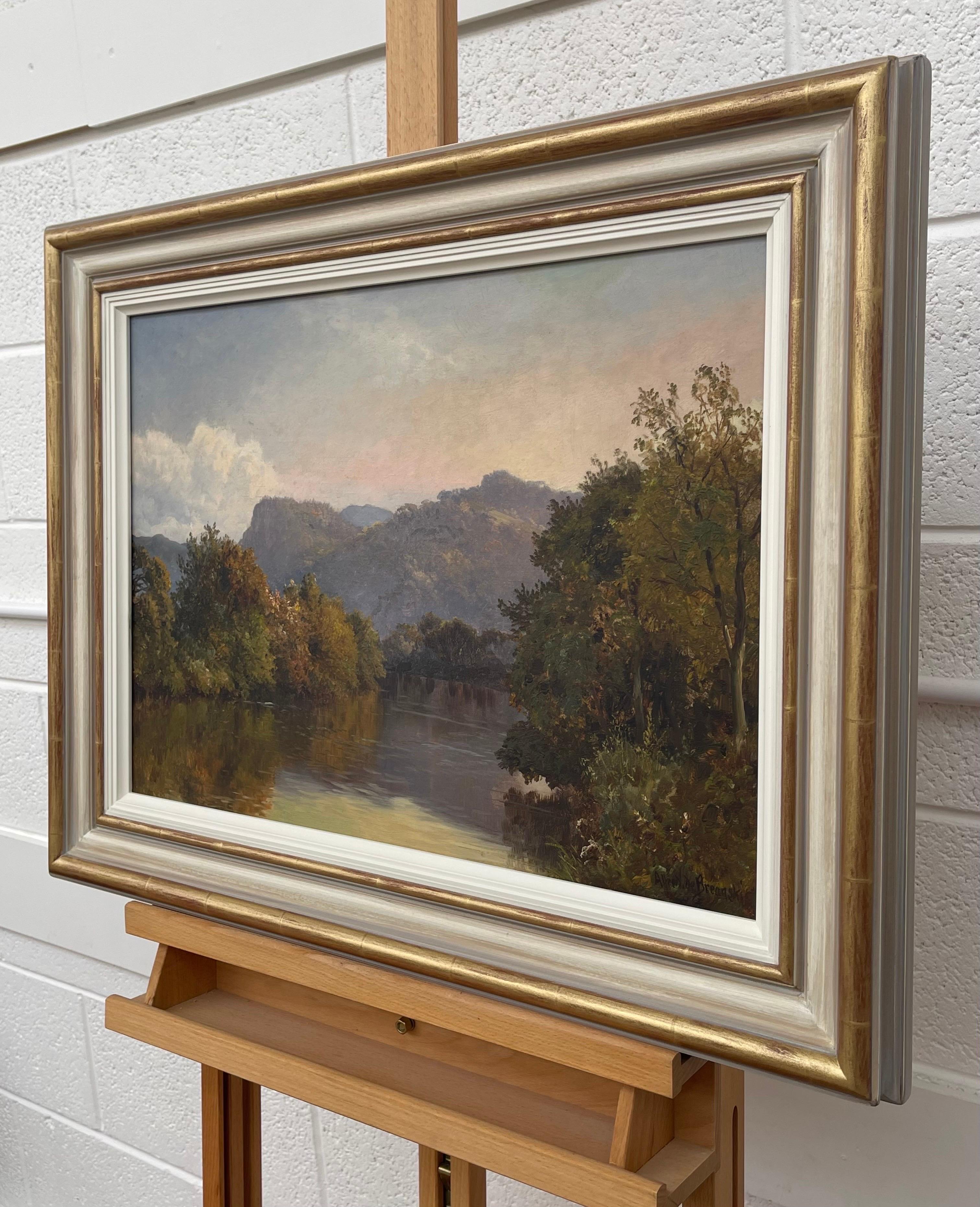 River Landscape Painting of Scottish Highlands by 19th Century British Artist For Sale 1