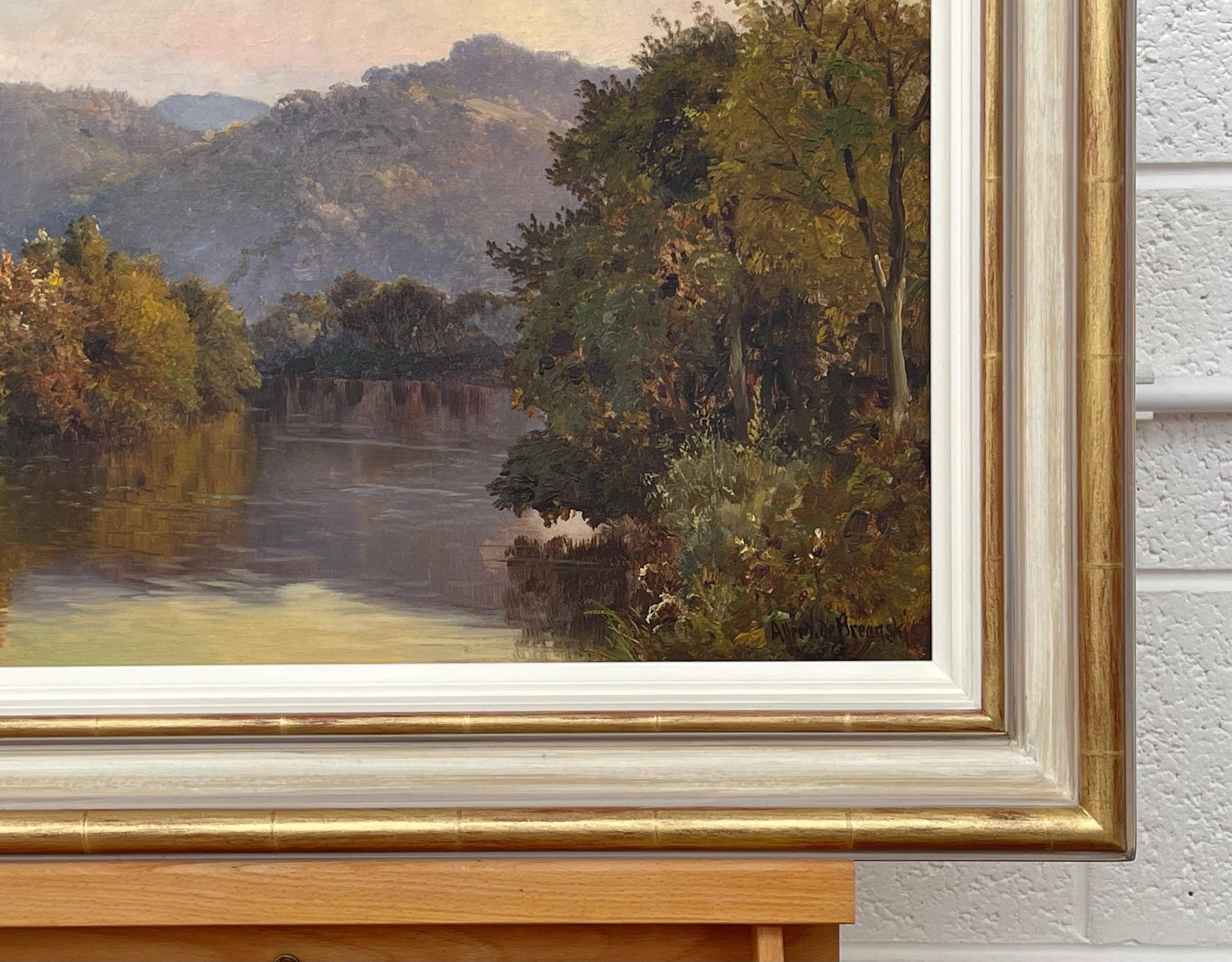 River Landscape Painting of Scottish Highlands by 19th Century British Artist For Sale 3