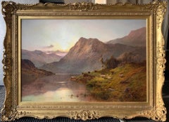 Scottish 19th Century Oil Painting of Summer Sunrise by Breanski Snr