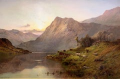 Scottish 19th Century Oil Painting of Summer Sunrise by Breanski Snr