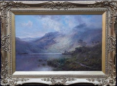 Antique Scottish Landscape, Ben Lomond - British 19th century art oil painting Scotland