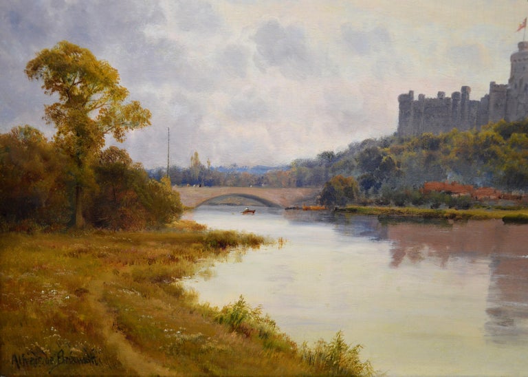 Alfred de Breanski Sr. - Windsor Castle from the Thames - 19th Century ...