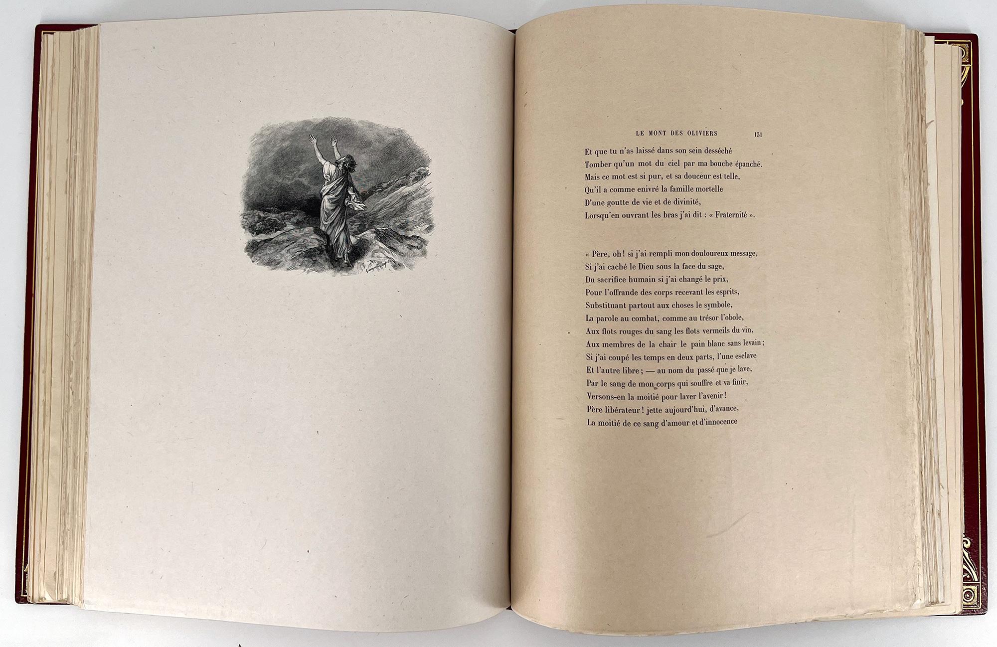 Alfred De Vigny, LES DESTINÉES, Illustrated, Signed and with Original Drawings For Sale 4