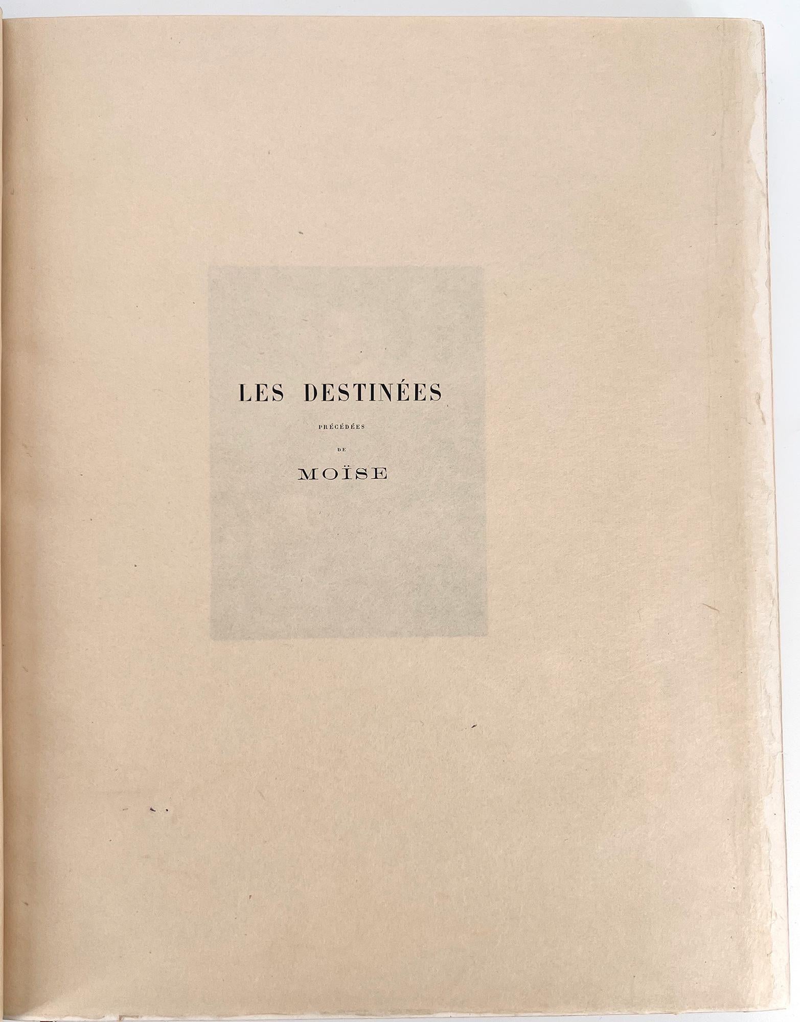 Alfred De Vigny, LES DESTINÉES, Illustrated, Signed and with Original Drawings For Sale 5