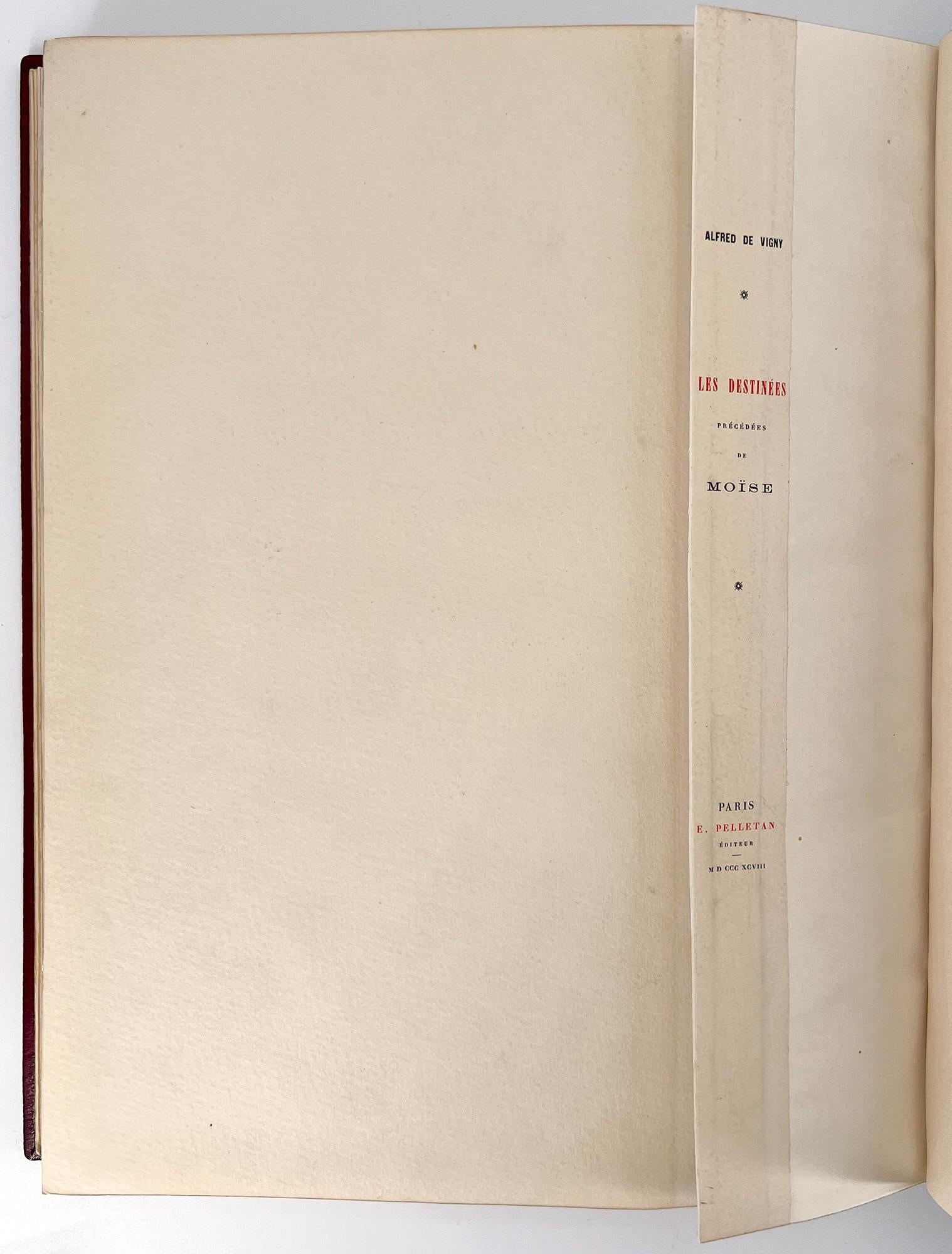 Alfred De Vigny, LES DESTINÉES, Illustrated, Signed and with Original Drawings For Sale 7