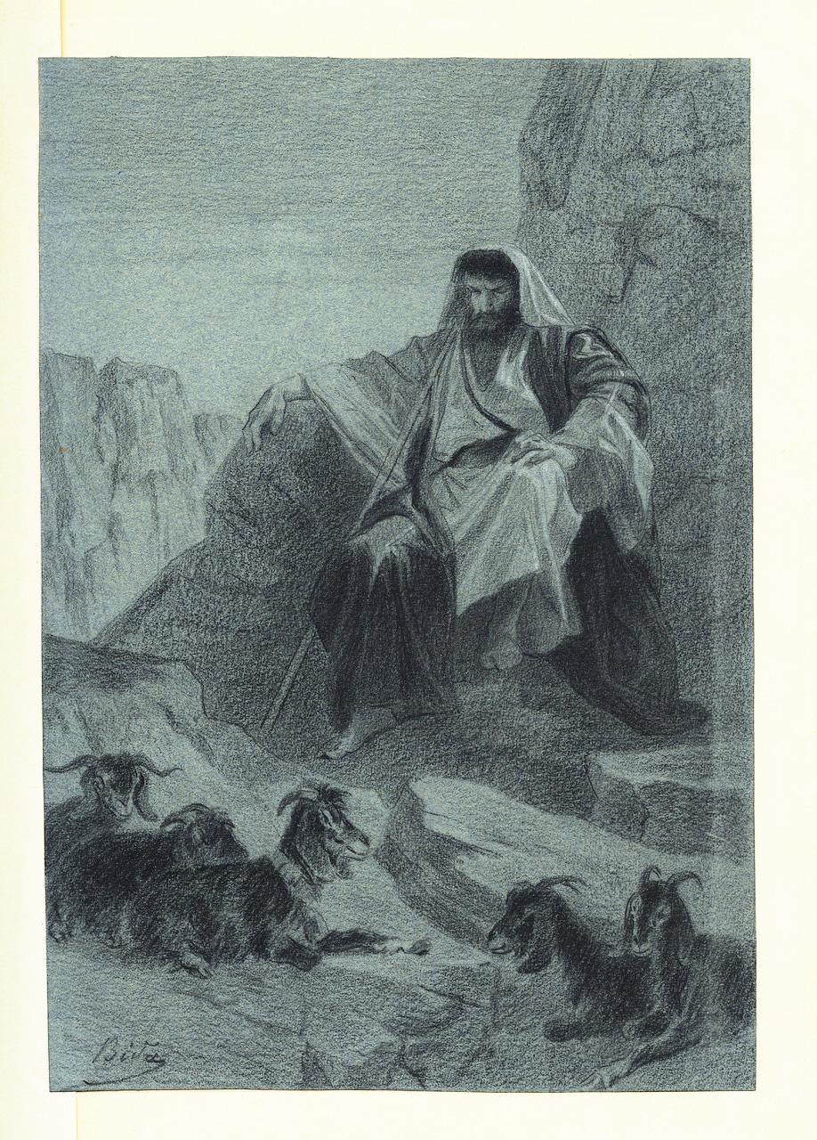 French Alfred De Vigny, LES DESTINÉES, Illustrated, Signed and with Original Drawings For Sale