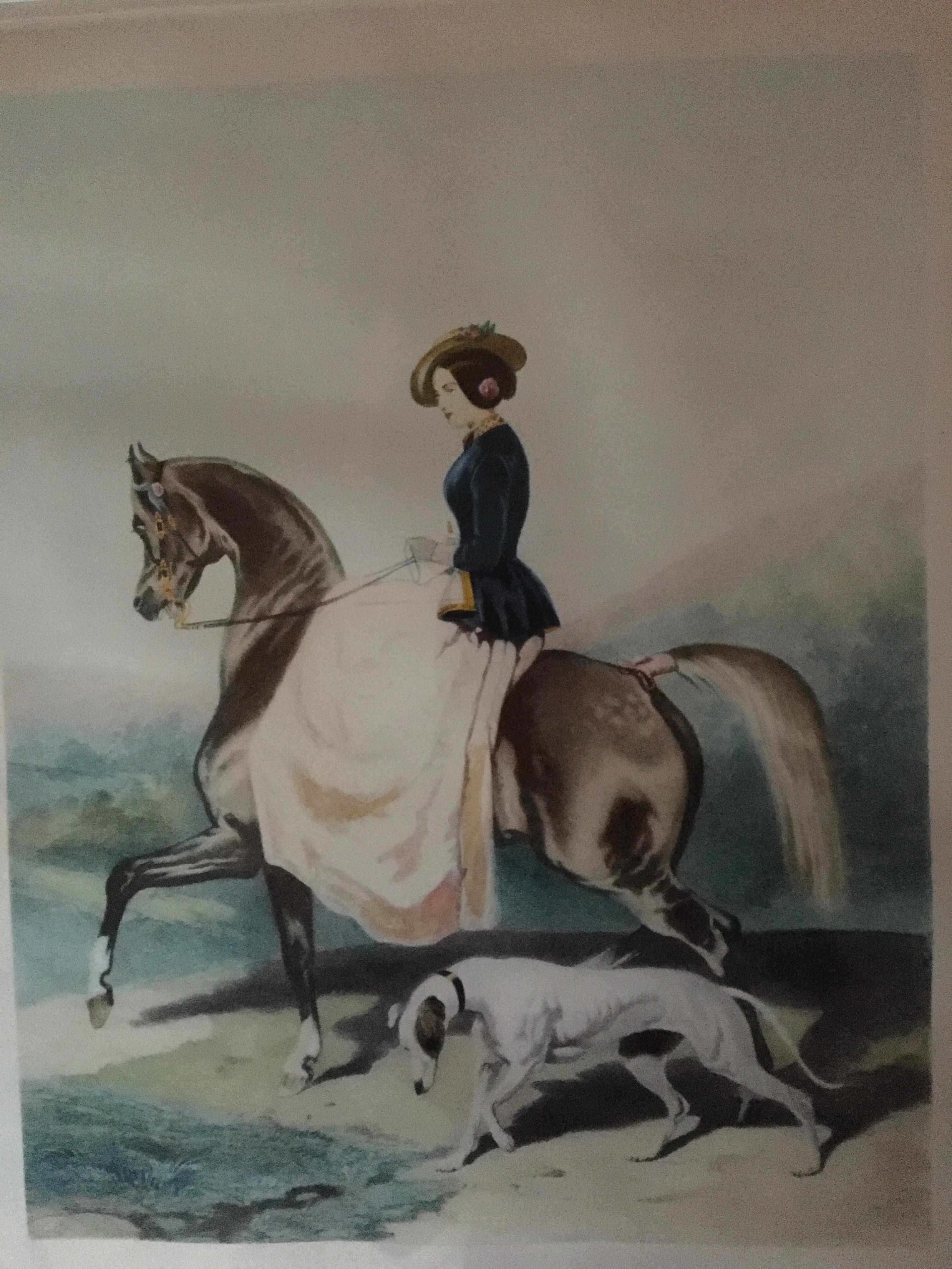 The Horsewoman and her Greyhound 1