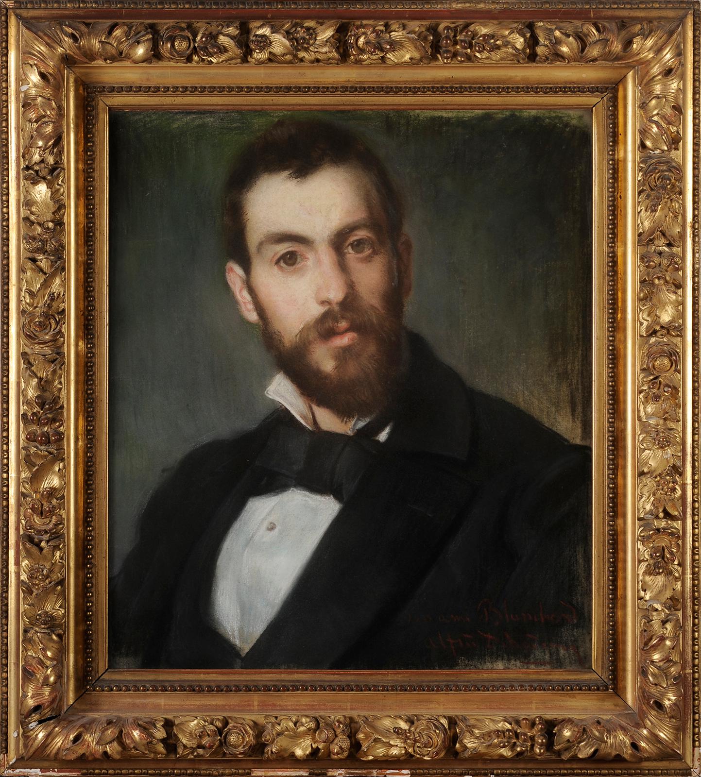 Edme Alexis Alfred Dehodencq Portrait Painting - Portrait of Alexandre Blanchard from Amiens