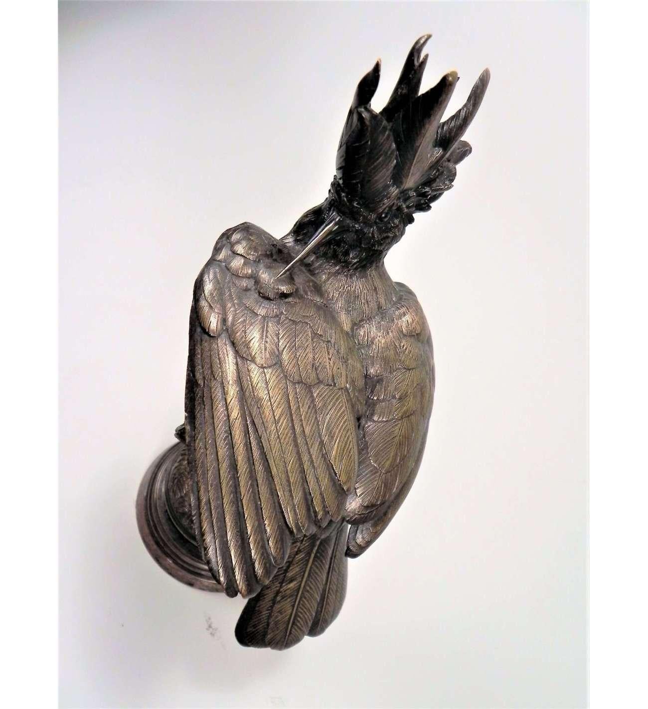 Fonte en bronze, Huppe arrangeant ses plumes par Alfred Dubucand  (1828-1894) en vente 4