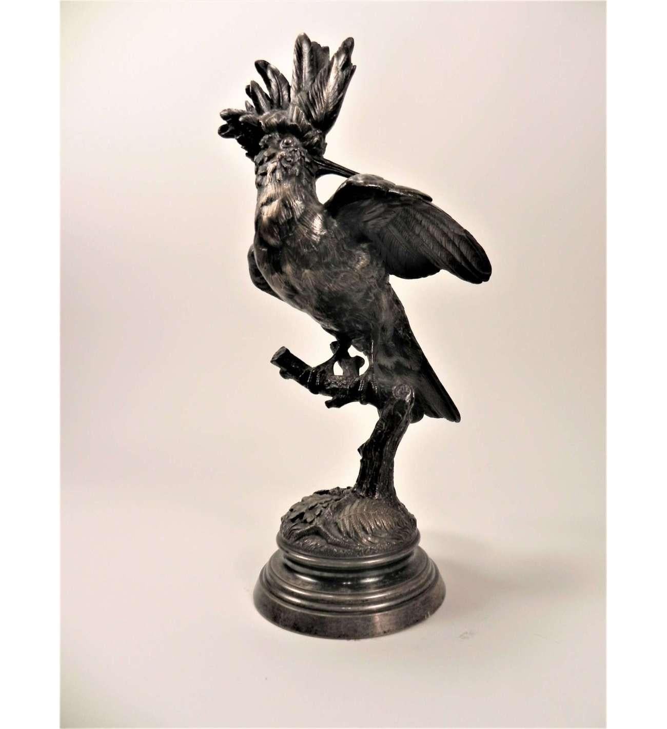 Fonte en bronze, Huppe arrangeant ses plumes par Alfred Dubucand  (1828-1894) en vente 6