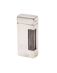 Vintage ALFRED DUNHILL 1940 Automatique Rollalite Petrol Pocket Lighter In 925 Sterling