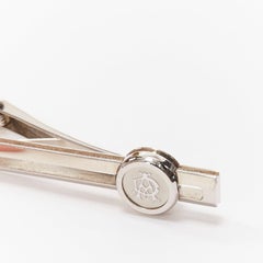 ALFRED DUNHILL 925 sterling silver AD crest logo single tie clip