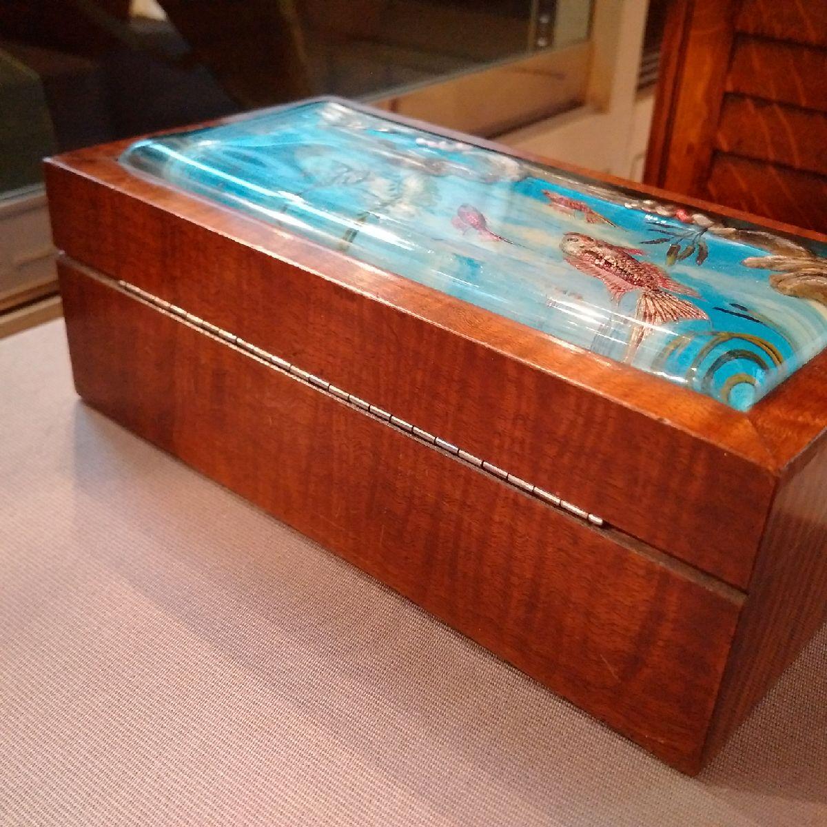 Plexiglass Alfred Dunhill Aquarium cigar or cigarette box, 1950s