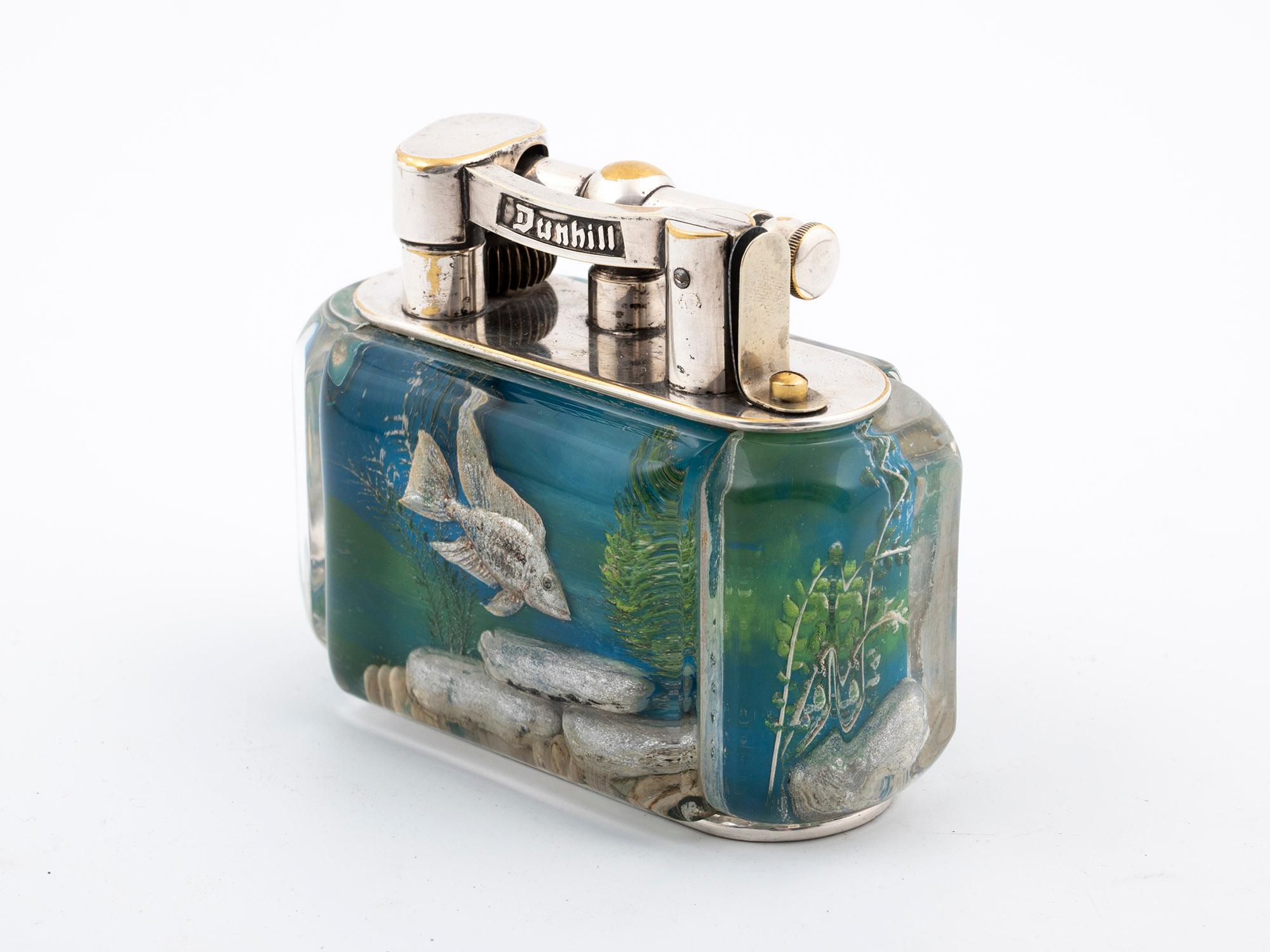Alfred Dunhill Aquarium Lighter In Good Condition In Northampton, GB