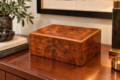 Alfred Dunhill Burl Walnut Cigar Humidor, UCLA J. Clayburn La Force Presentation