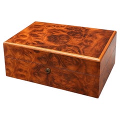 Alfred Dunhill Burl Walnut Cigar Humidor, UCLA J. Clayburn La Force Presentation