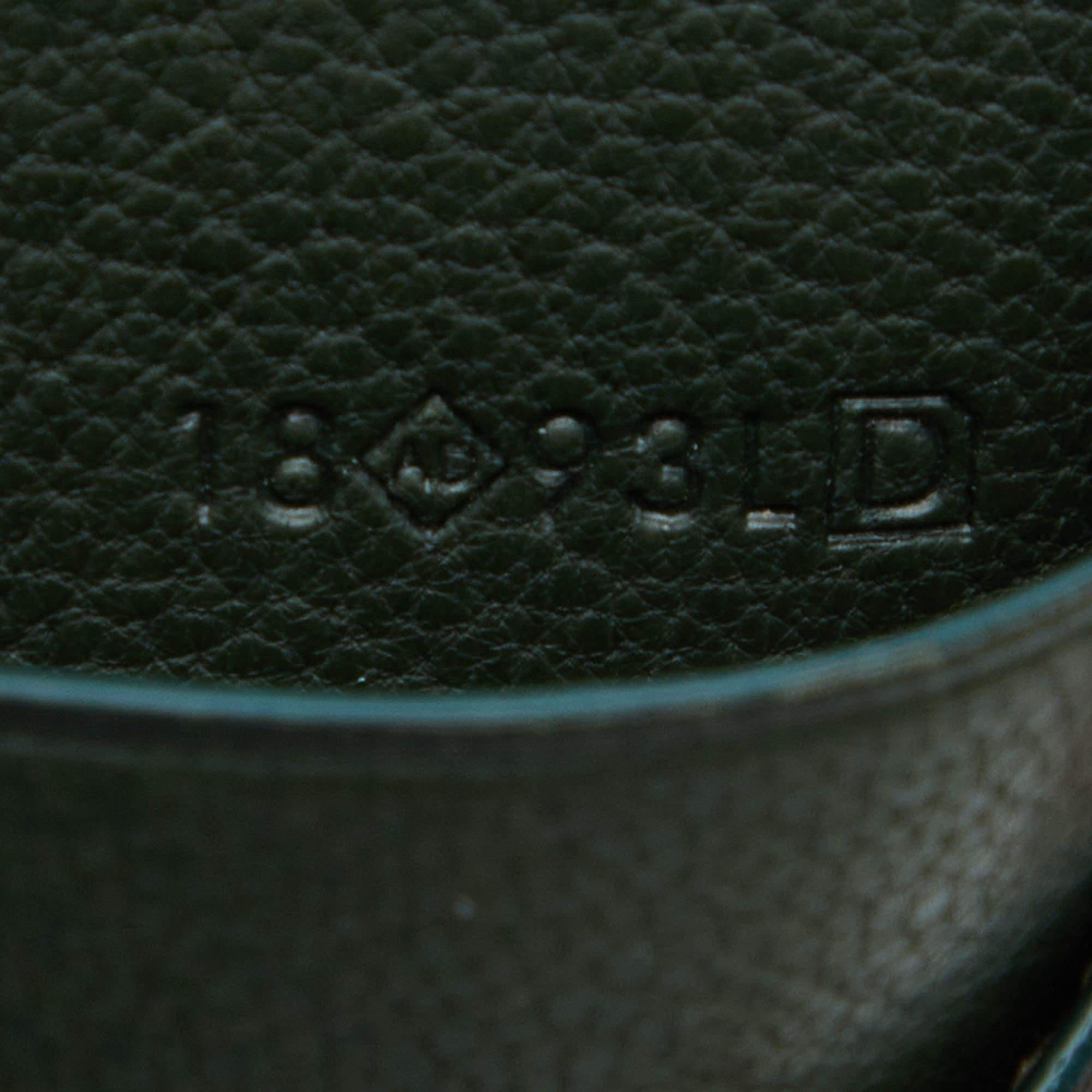 Alfred Dunhill Green Leather Flap Card Case For Sale 3