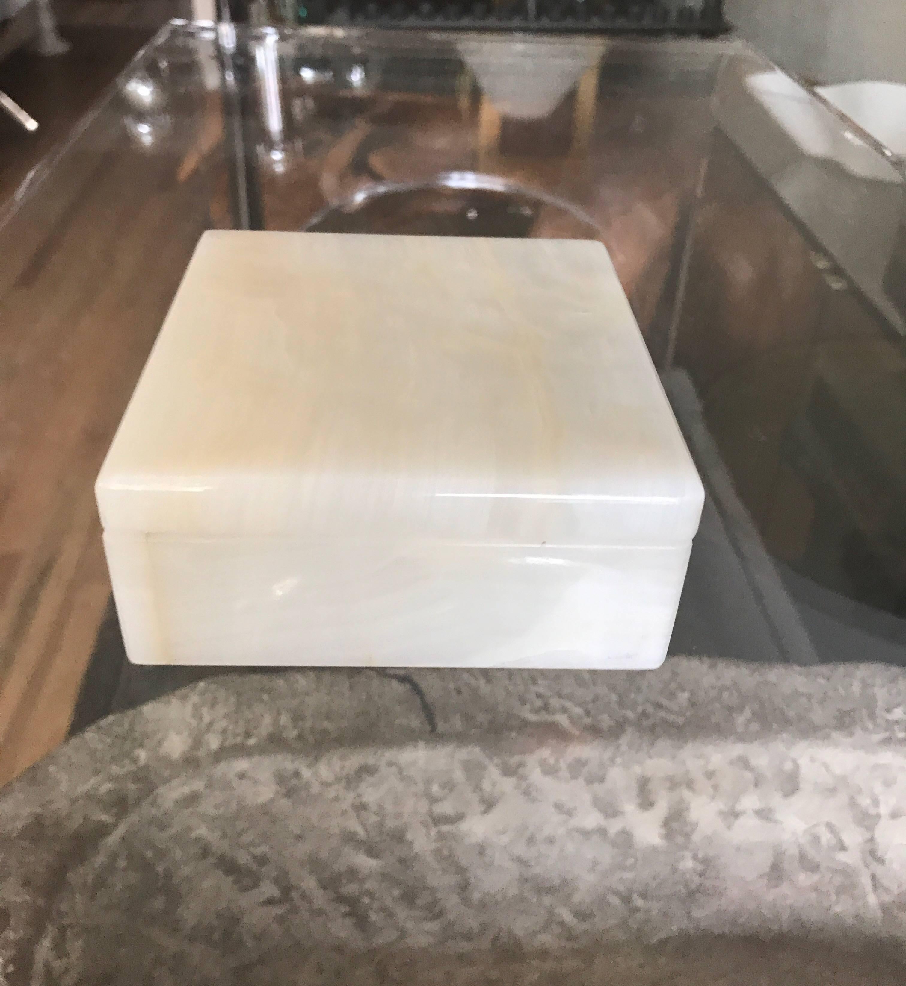 Alfred Dunhill Italian Onyx Square Trinket Box 2
