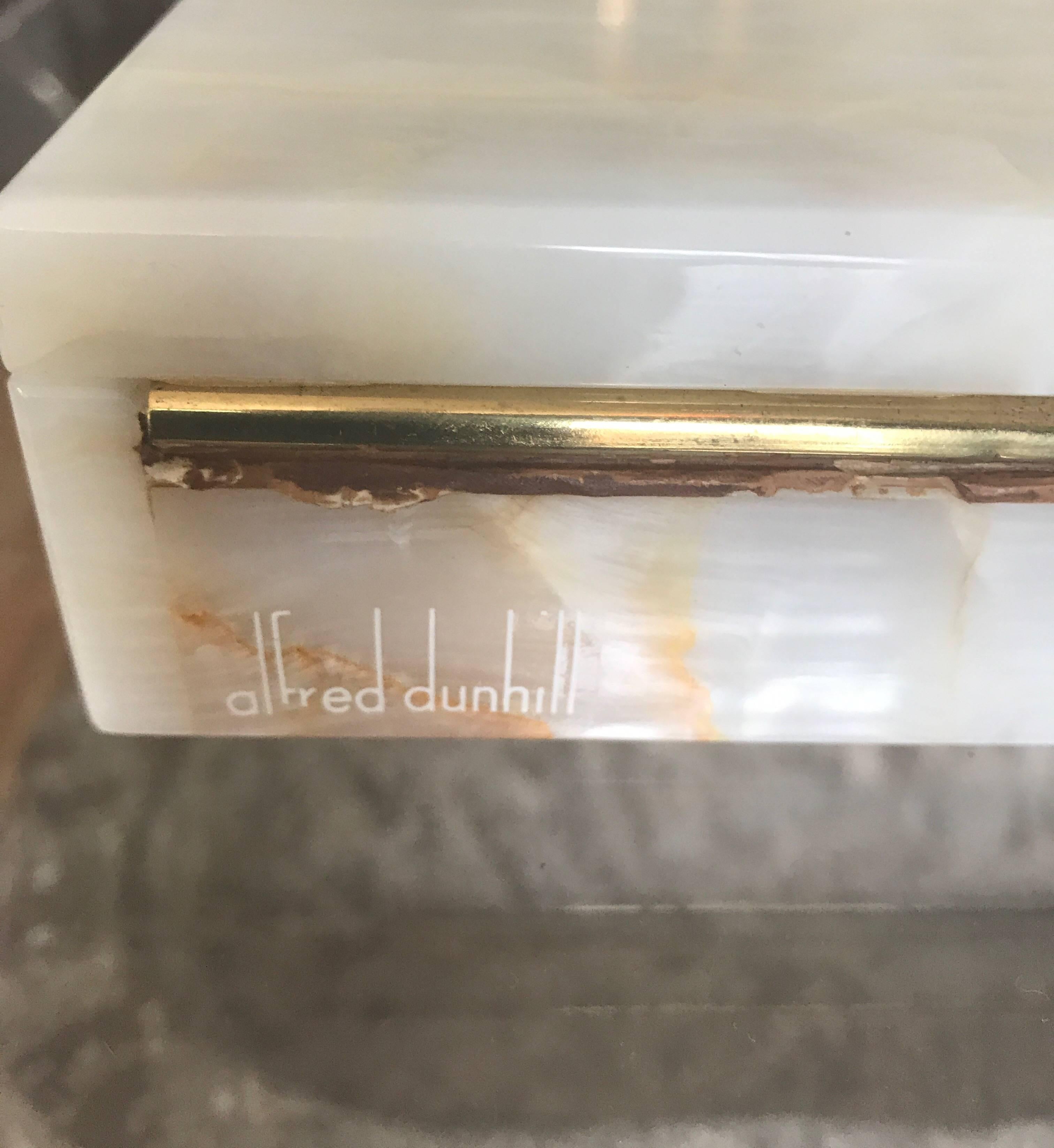 Alfred Dunhill Italian Onyx Square Trinket Box 3