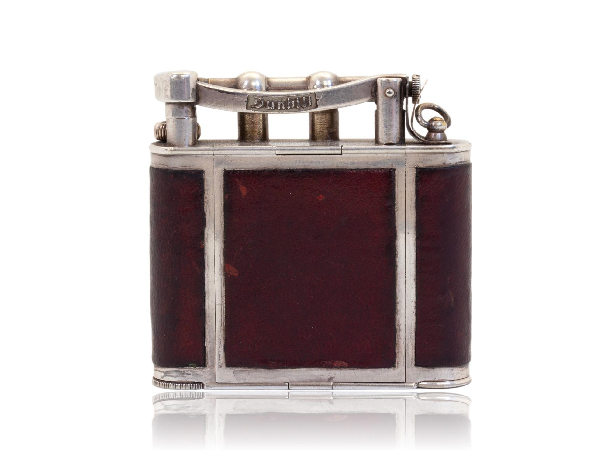 Art Deco Alfred Dunhill Ladies Pocket Vanity Lighter with Secret Compartment and Lipstick For Sale