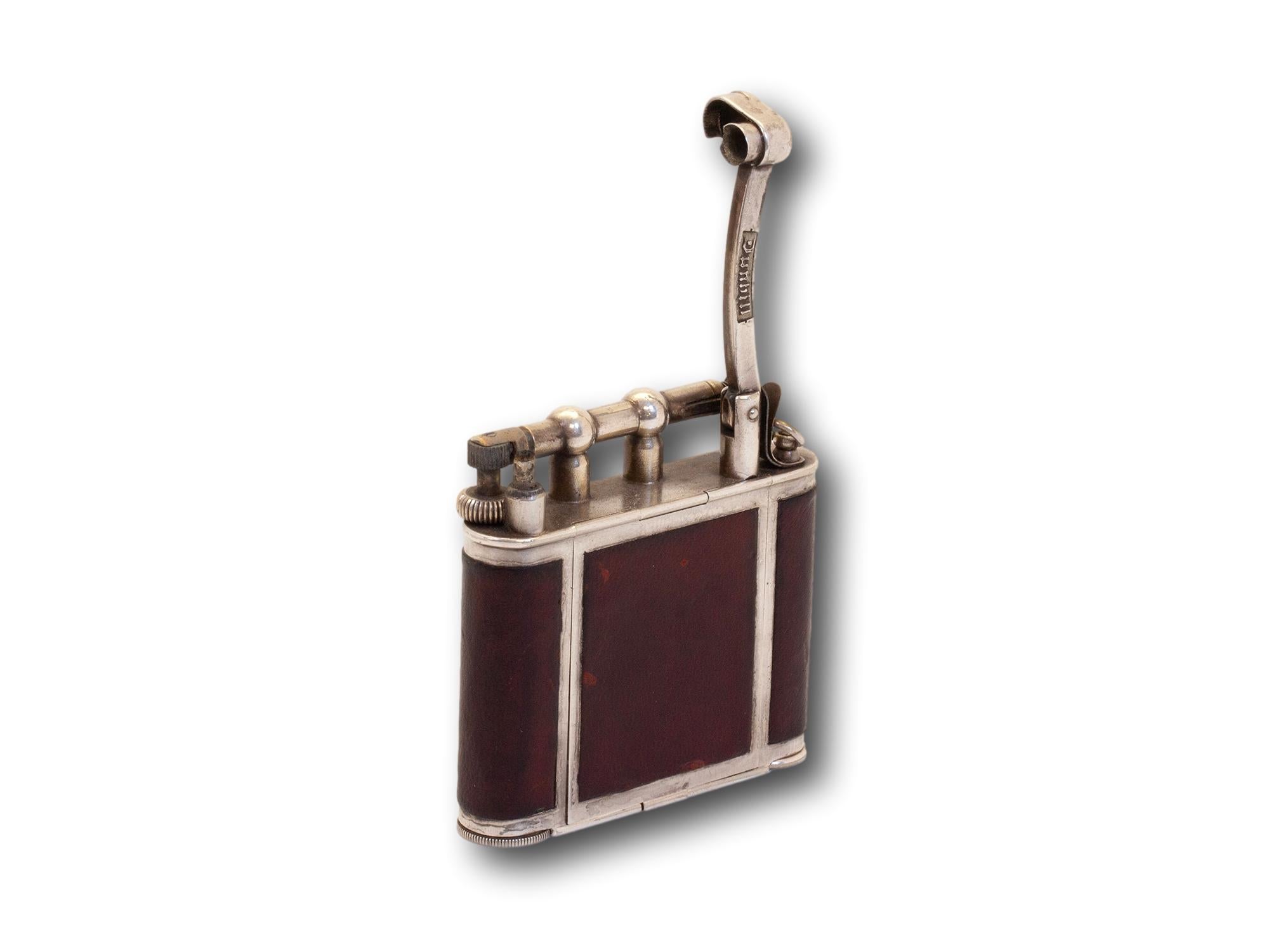 Metal Alfred Dunhill Ladies Pocket Vanity Lighter with Secret Compartment and Lipstick For Sale