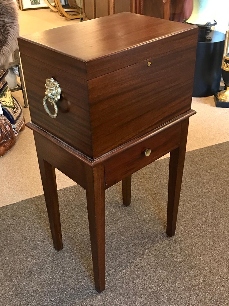 Alfred Dunhill of London Mahogany BronzeMounted Standing Humidor at