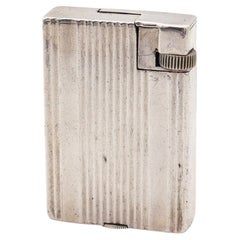 Vintage ALFRED DUNHILL Paris 1936 Art Deco The Handy / Savory Petrol Pocket Lighter