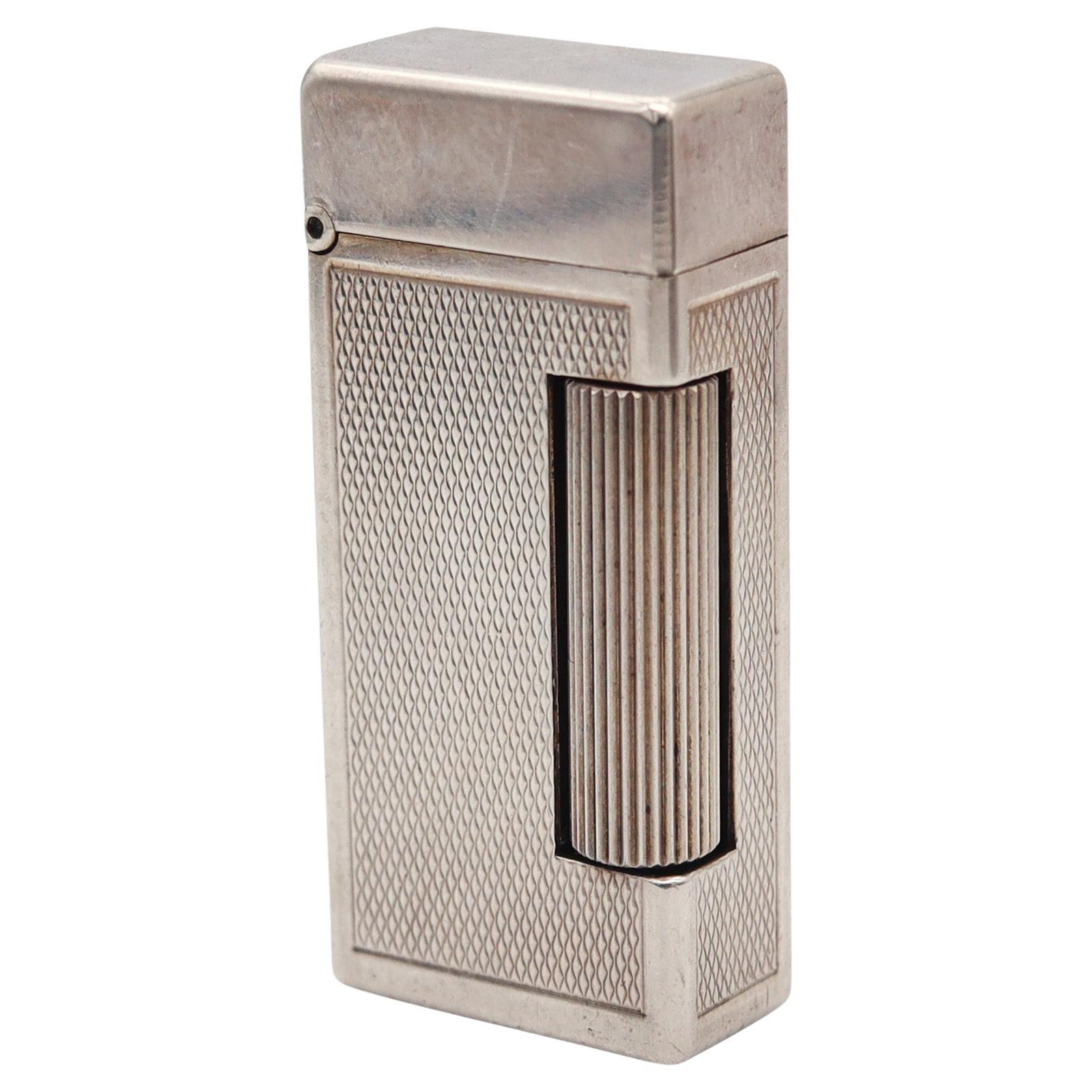 ALFRED DUNHILL Paris 1960 Short Automatique Rollalite Petrol Pocket Lighter