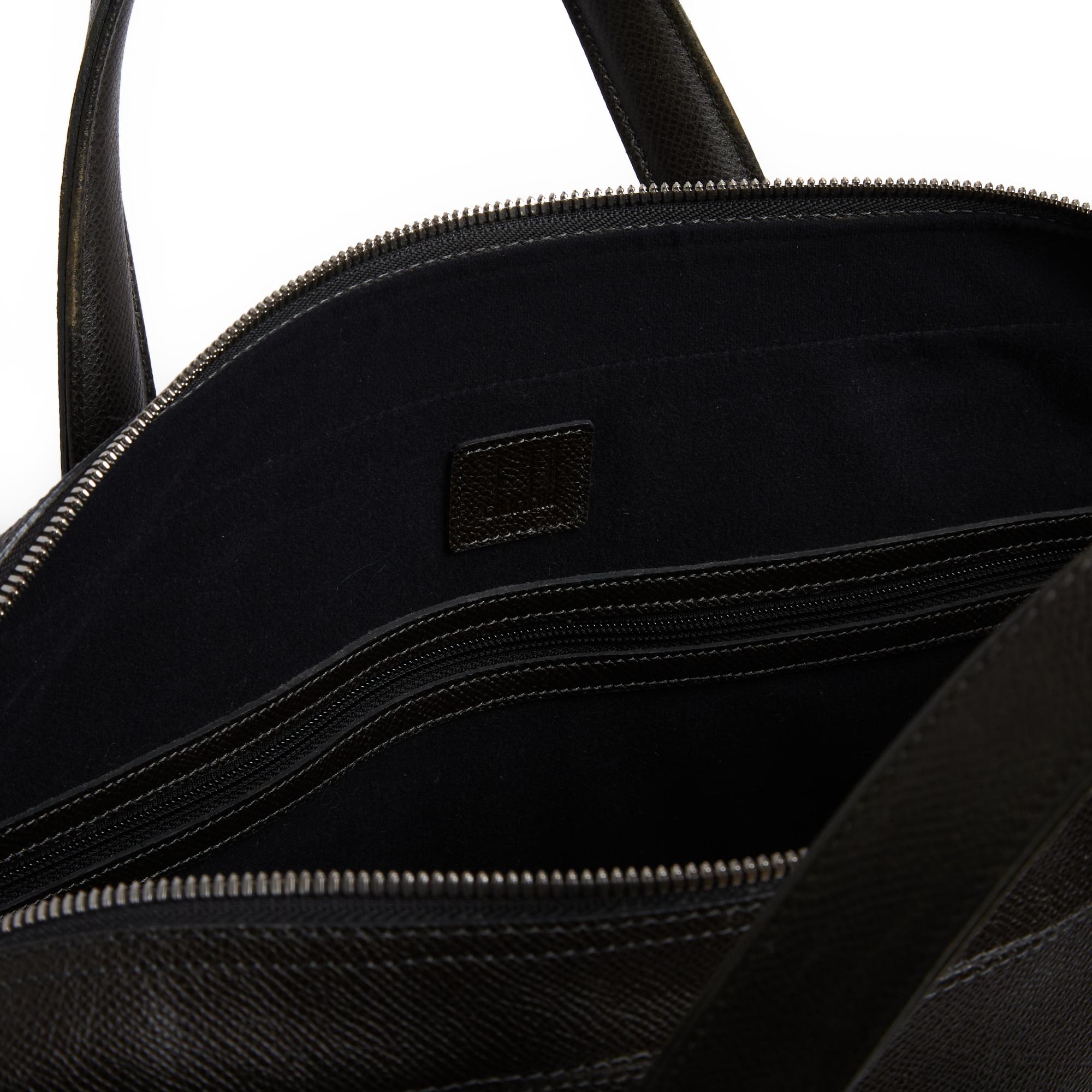 Alfred Dunhill Porte Document Cadogan Porte-documents en cuir vert foncé avec sangle en vente 2