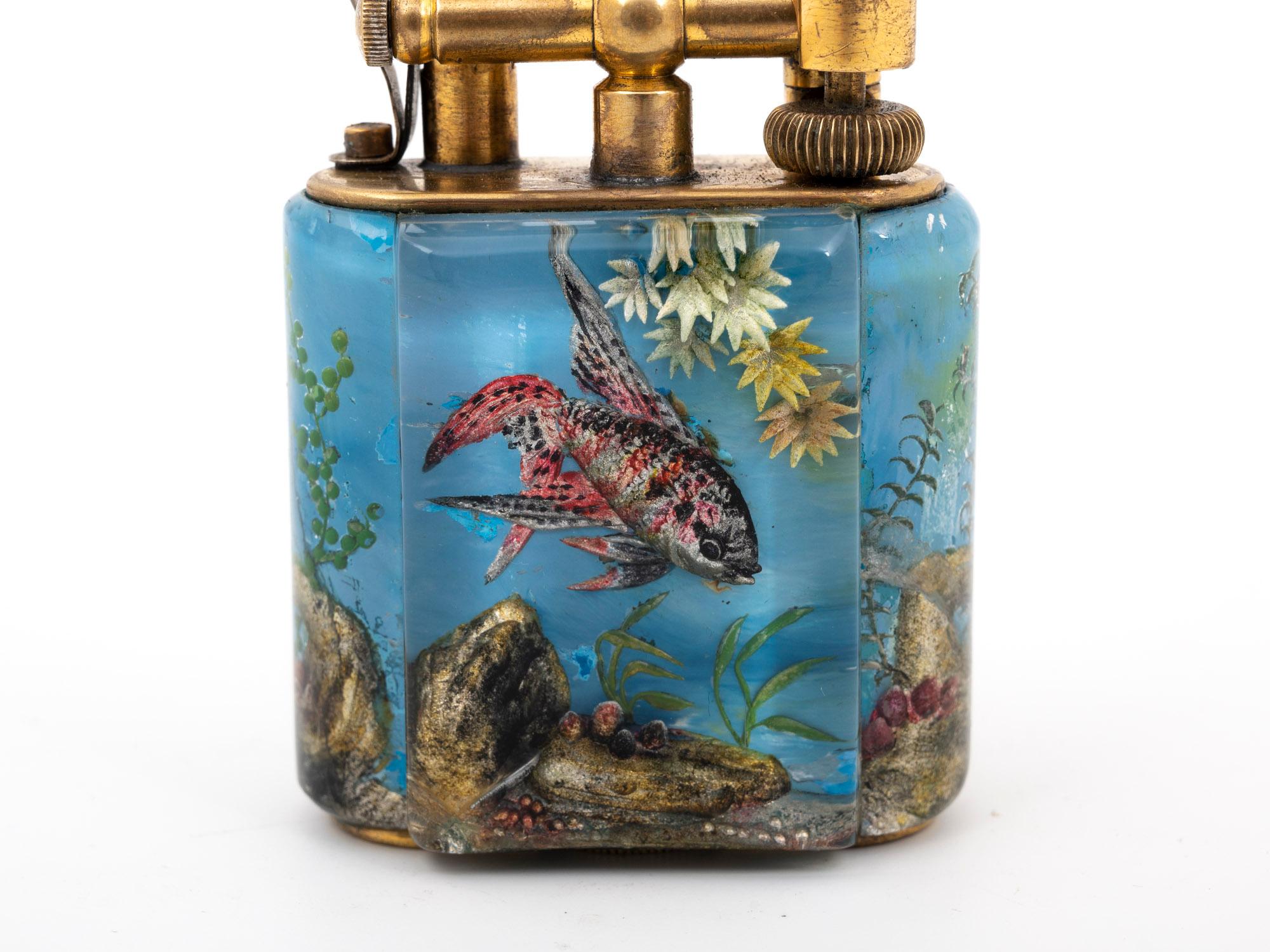 Britannique Alfred Dunhill, briquet aquarium de service, taille standard en vente