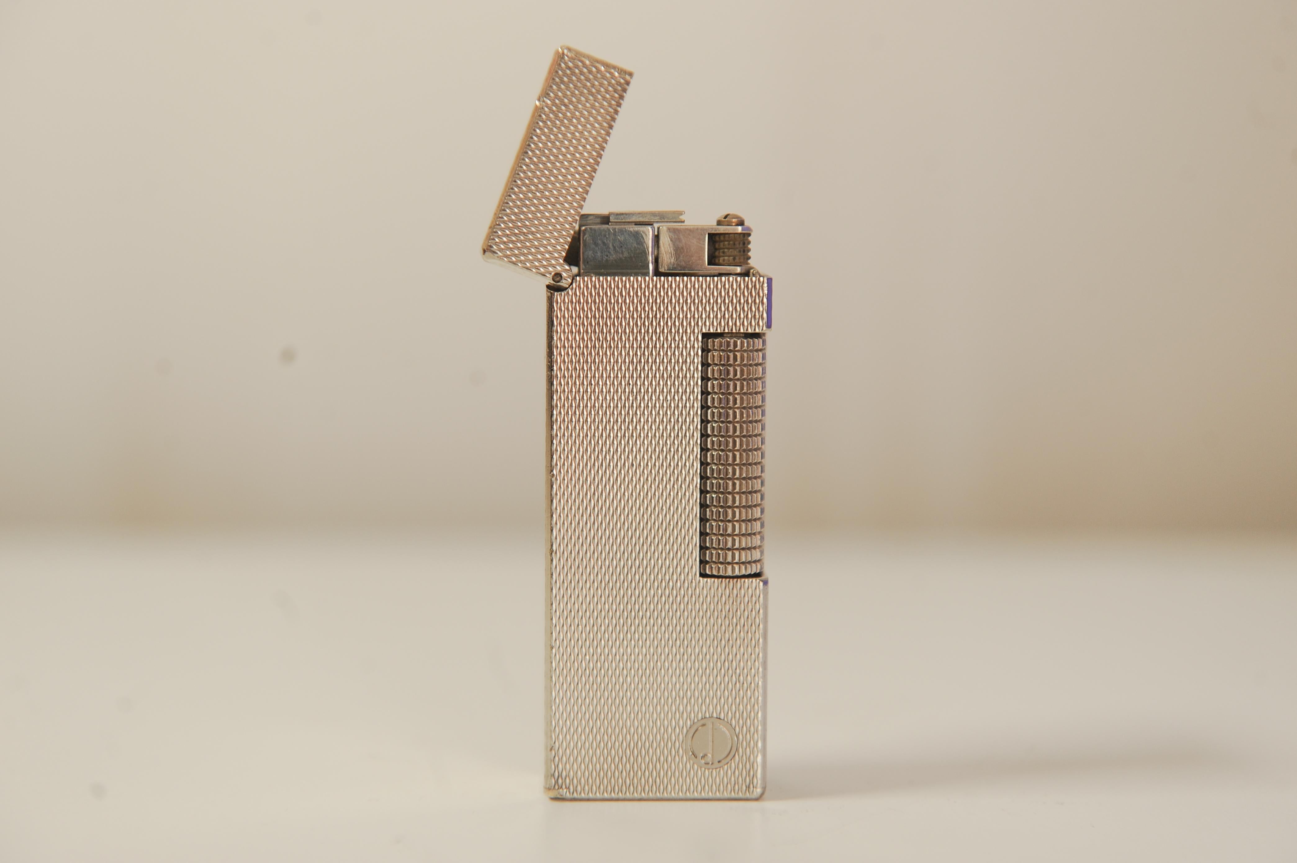Alfred Dunhill Silver Plated Rollagas Cigarette Lighter For Sale 4