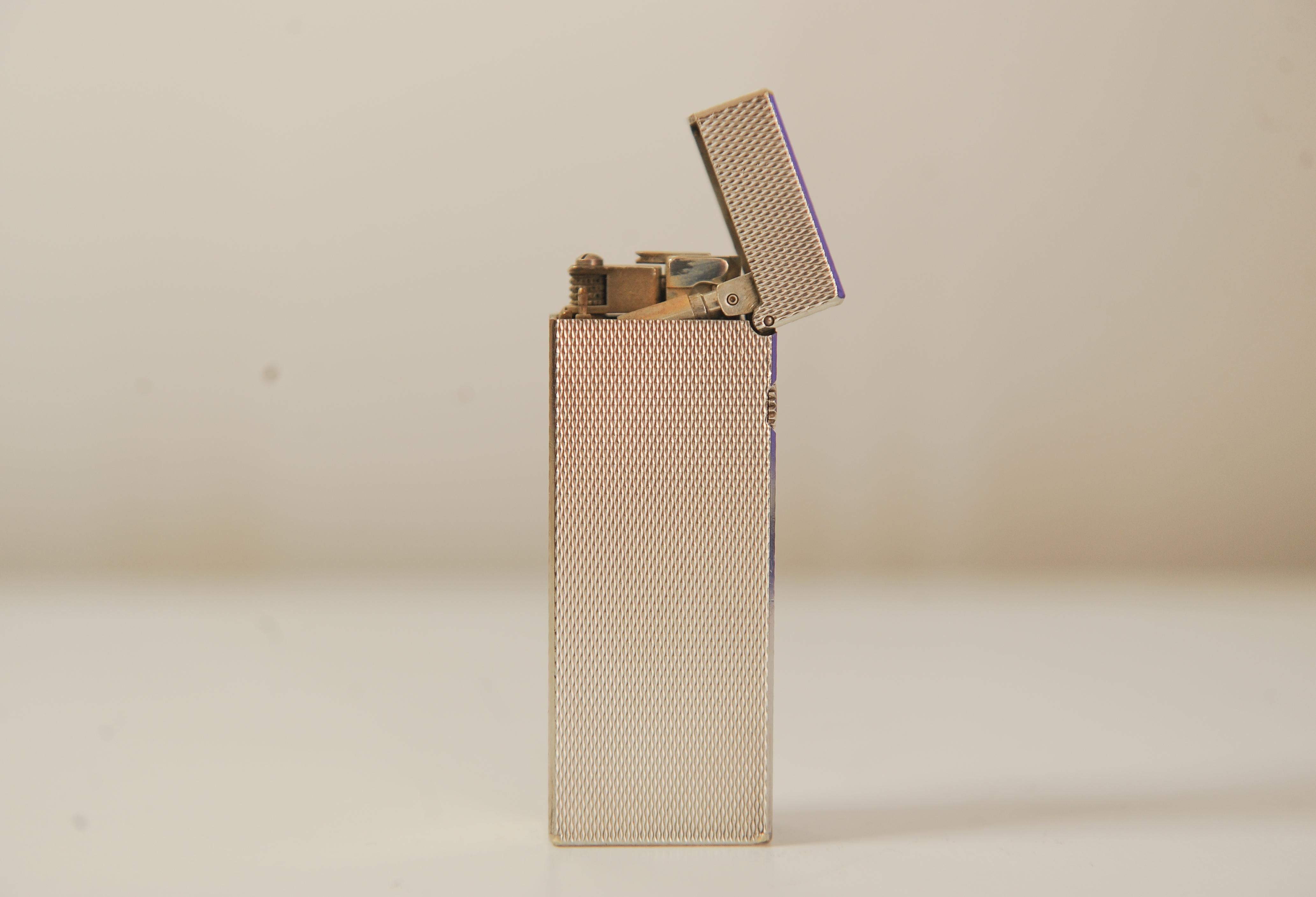 Alfred Dunhill Silver Plated Rollagas Cigarette Lighter For Sale 7