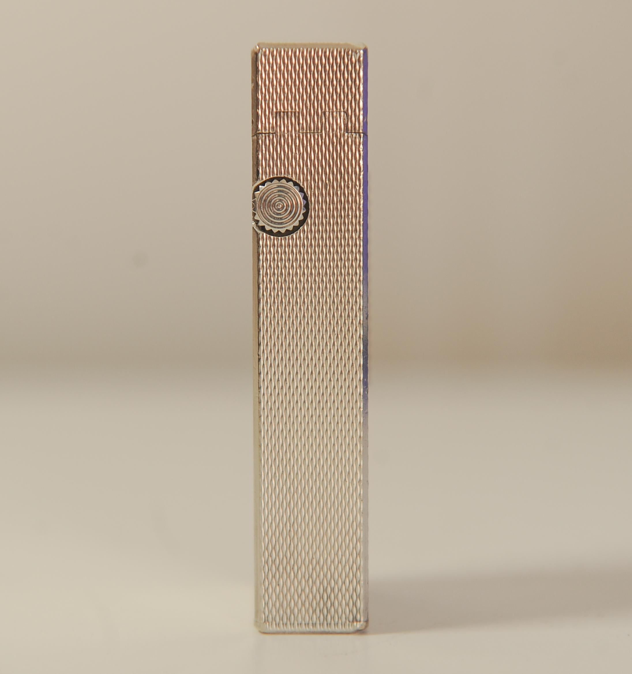 Alfred Dunhill Silver Plated Rollagas Cigarette Lighter For Sale 8