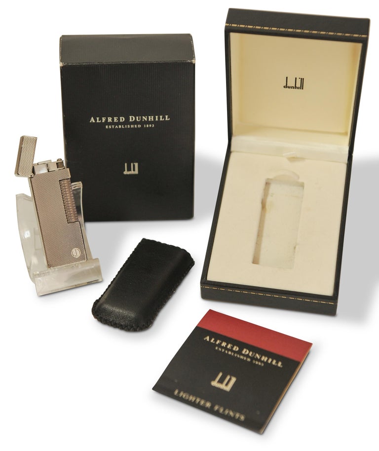 Alfred Dunhill Silver Plated Rollagas Cigarette Lighter at 1stDibs